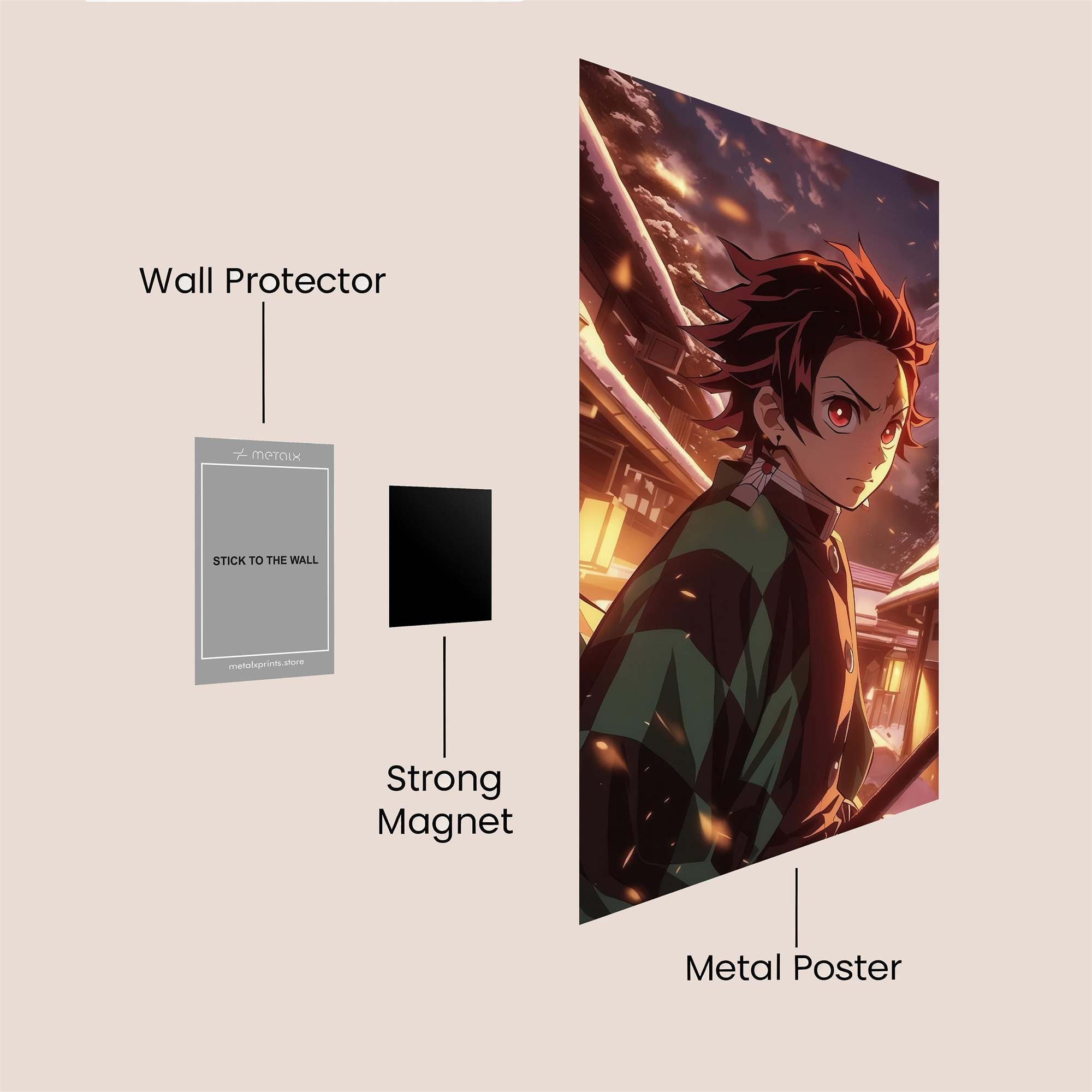 Tanjiro Resolute Safe Wall Magnetic / M