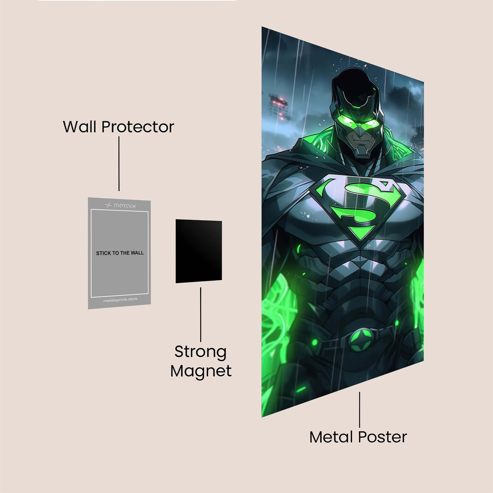 Superman Gloomy Safe Wall Magnetic / M