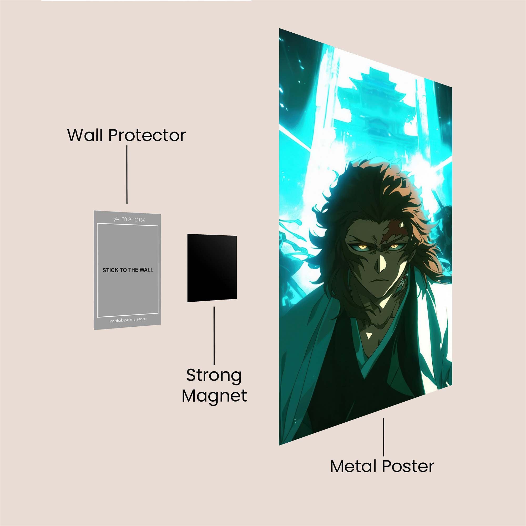 Kenpachi Fierce Safe Wall Magnetic / M