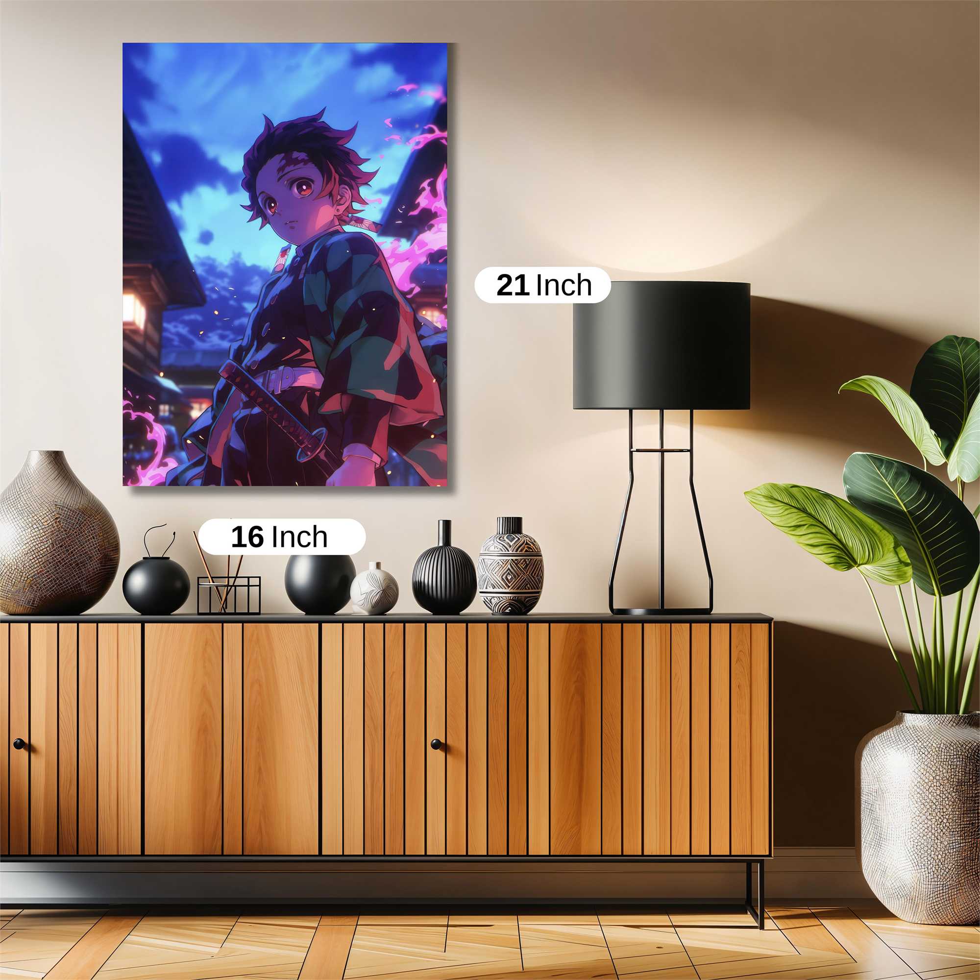 Tanjiro Twilight Safe Wall Magnetic / M