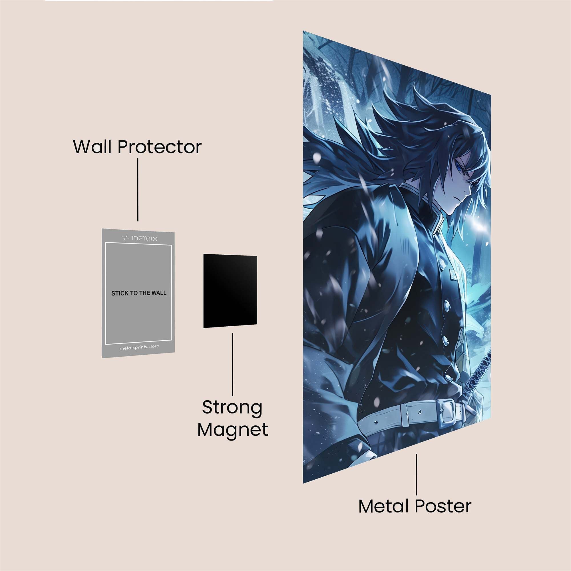 Tomioka Tranquil Safe Wall Magnetic / M