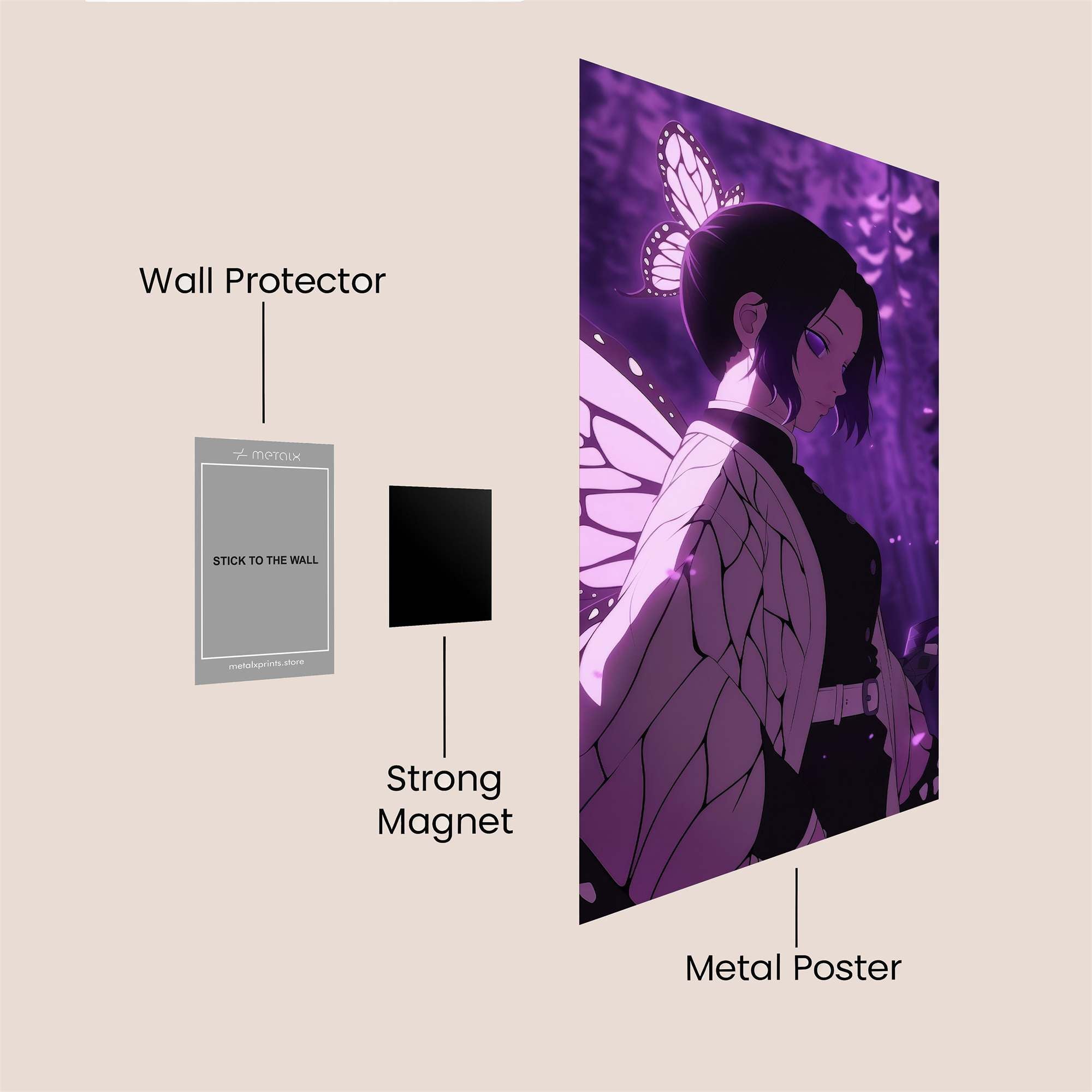 Butterfly Enigma Safe Wall Magnetic / M