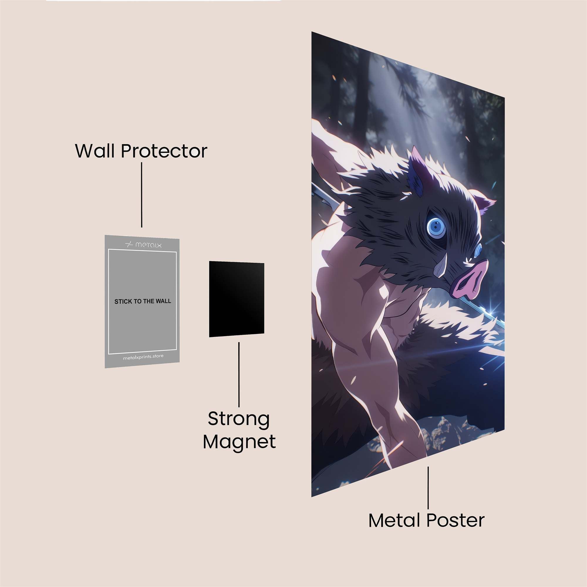 Inosuke Fierce Safe Wall Magnetic / M