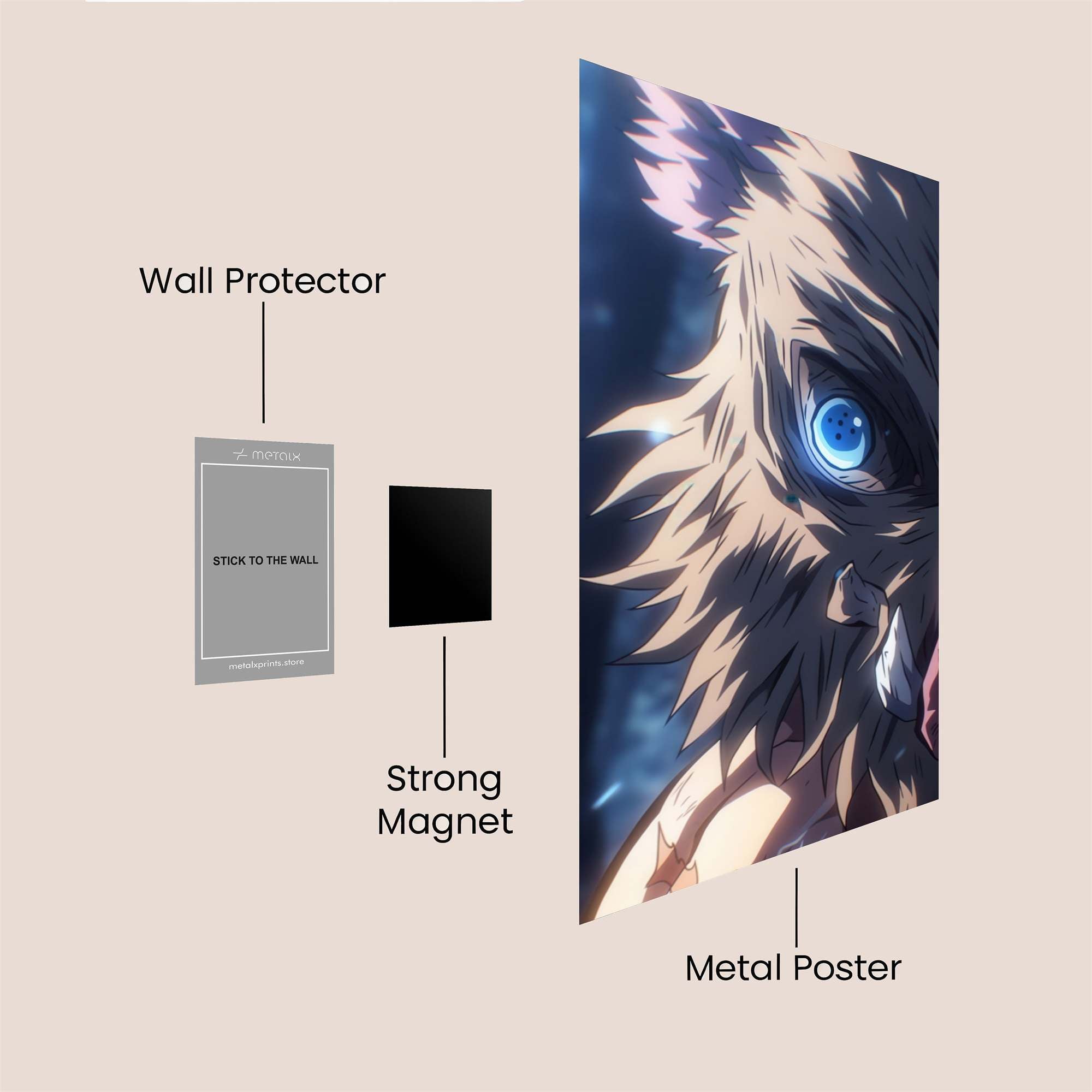 Inosuke Fierce Safe Wall Magnetic / M