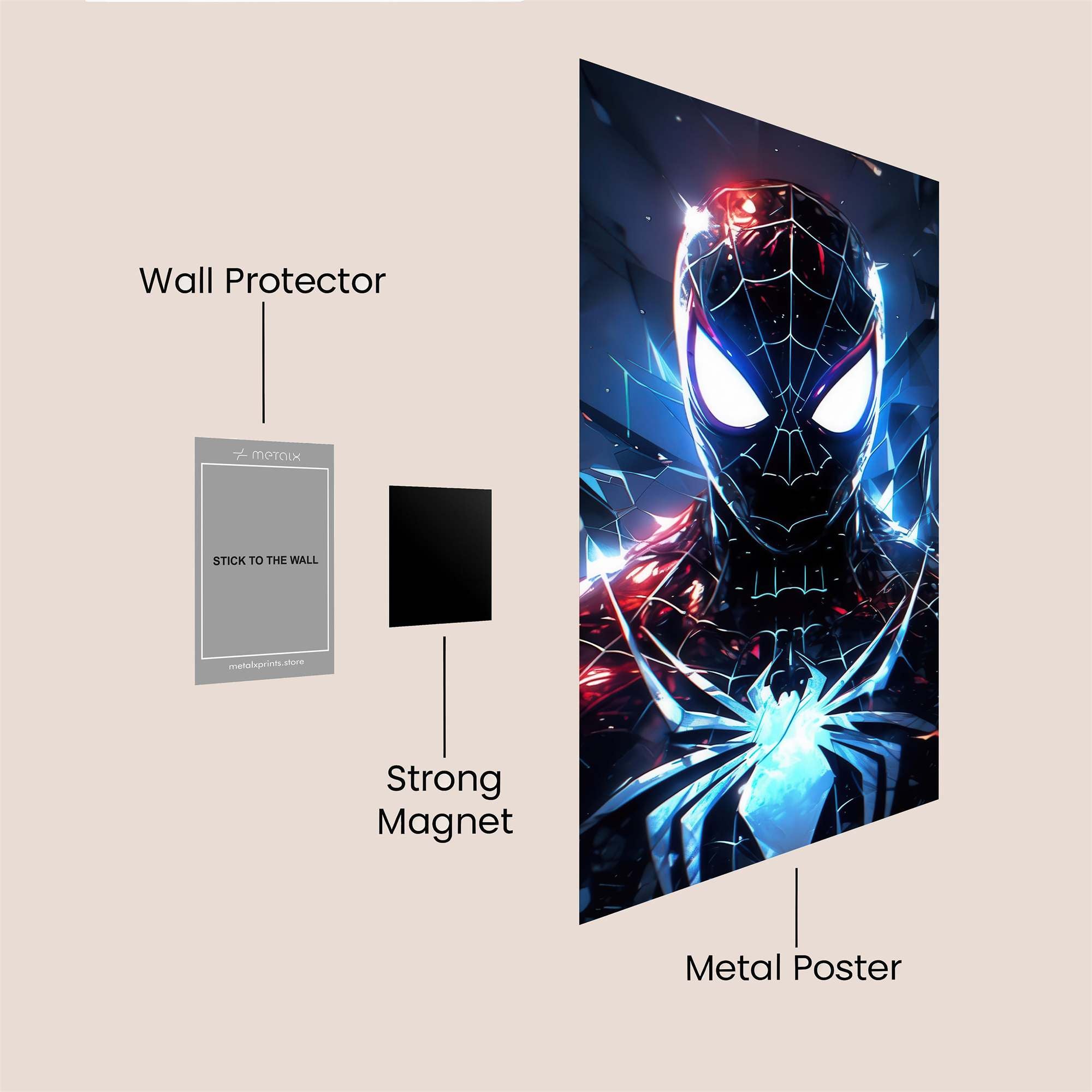 Spider Radiant Safe Wall Magnetic / M