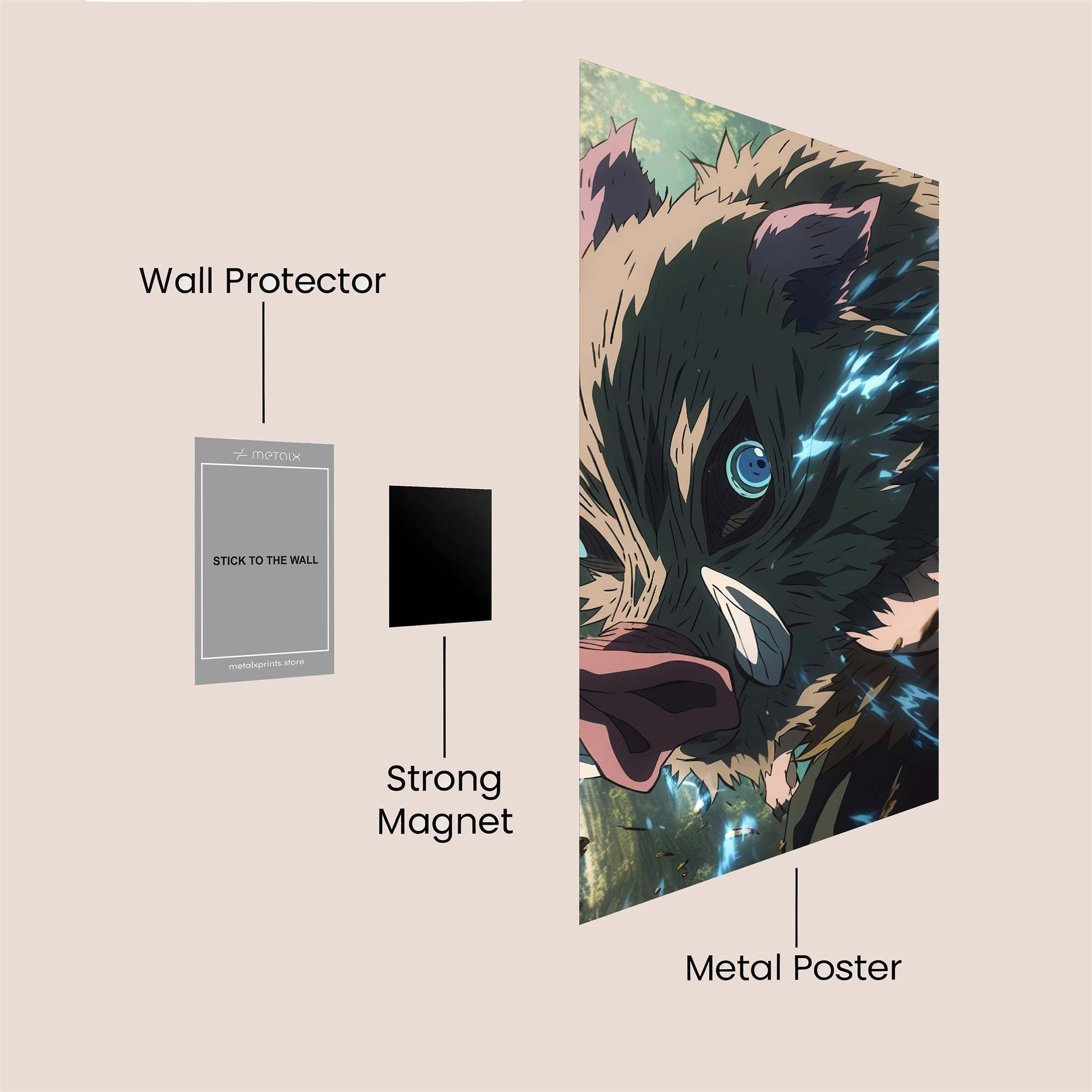 Inosuke Ferocious Safe Wall Magnetic / M