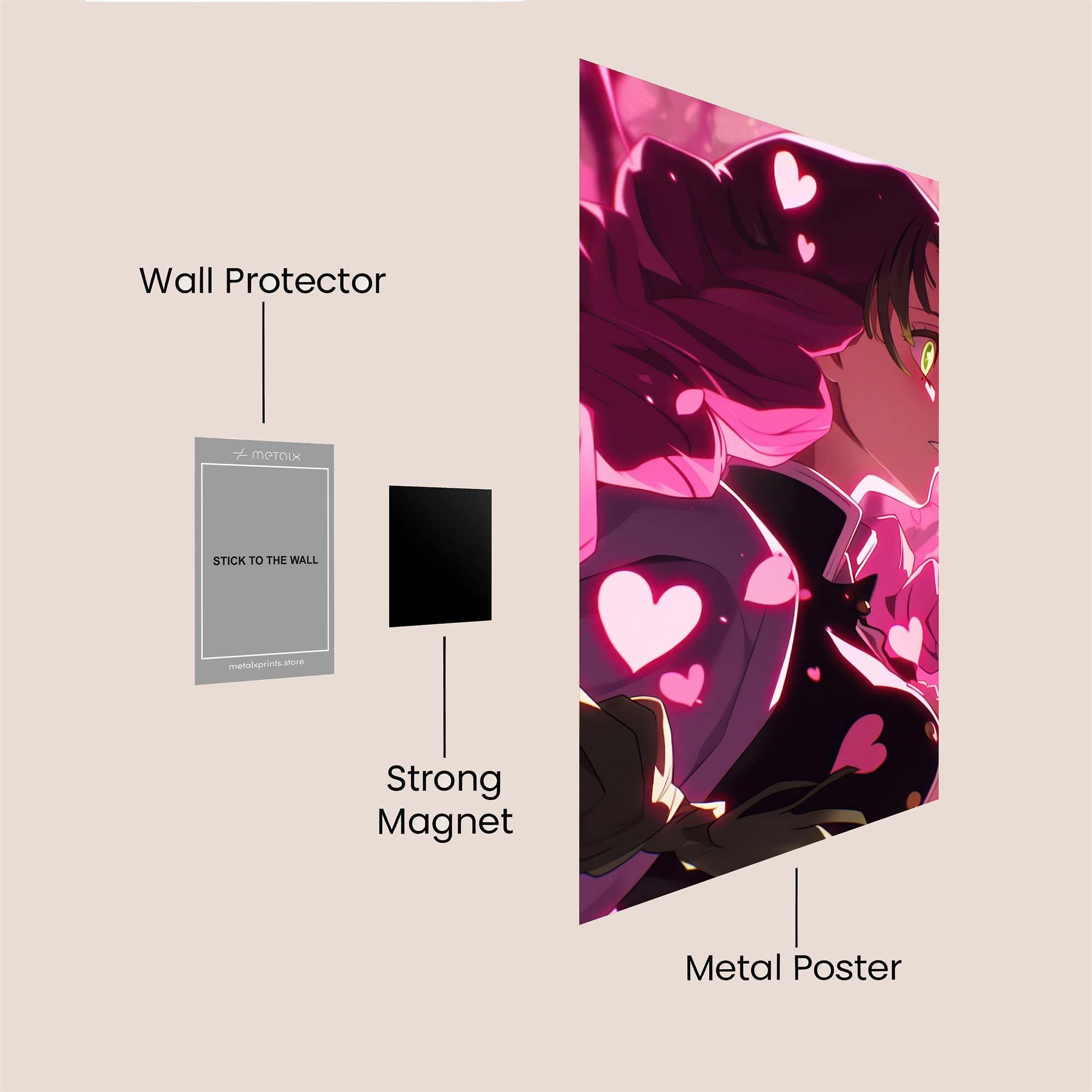 Mitsuri Passionate Safe Wall Magnetic / M