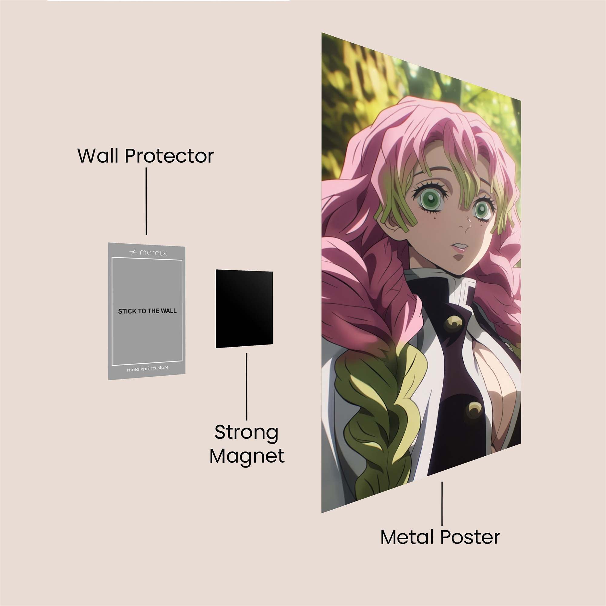 Mitsuri Enchanting Safe Wall Magnetic / M