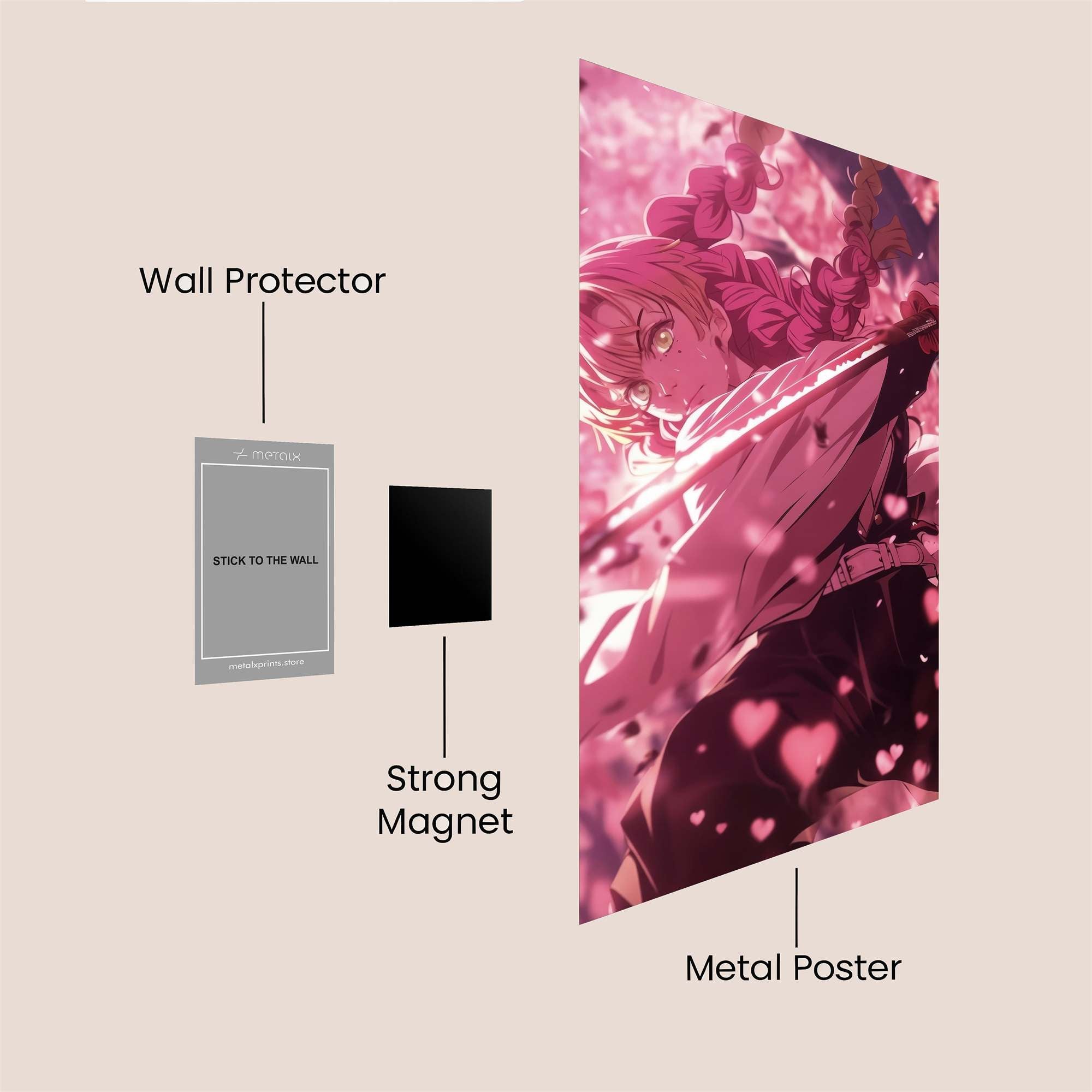 Mitsuri Passionate Safe Wall Magnetic / M