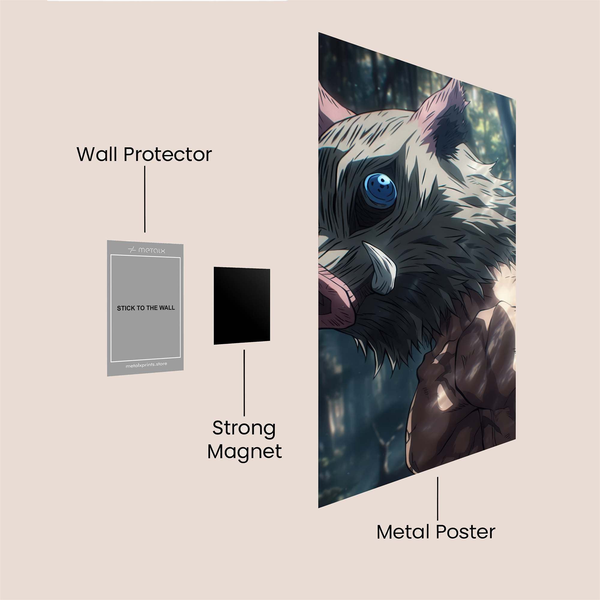 Inosuke Fierce Safe Wall Magnetic / M