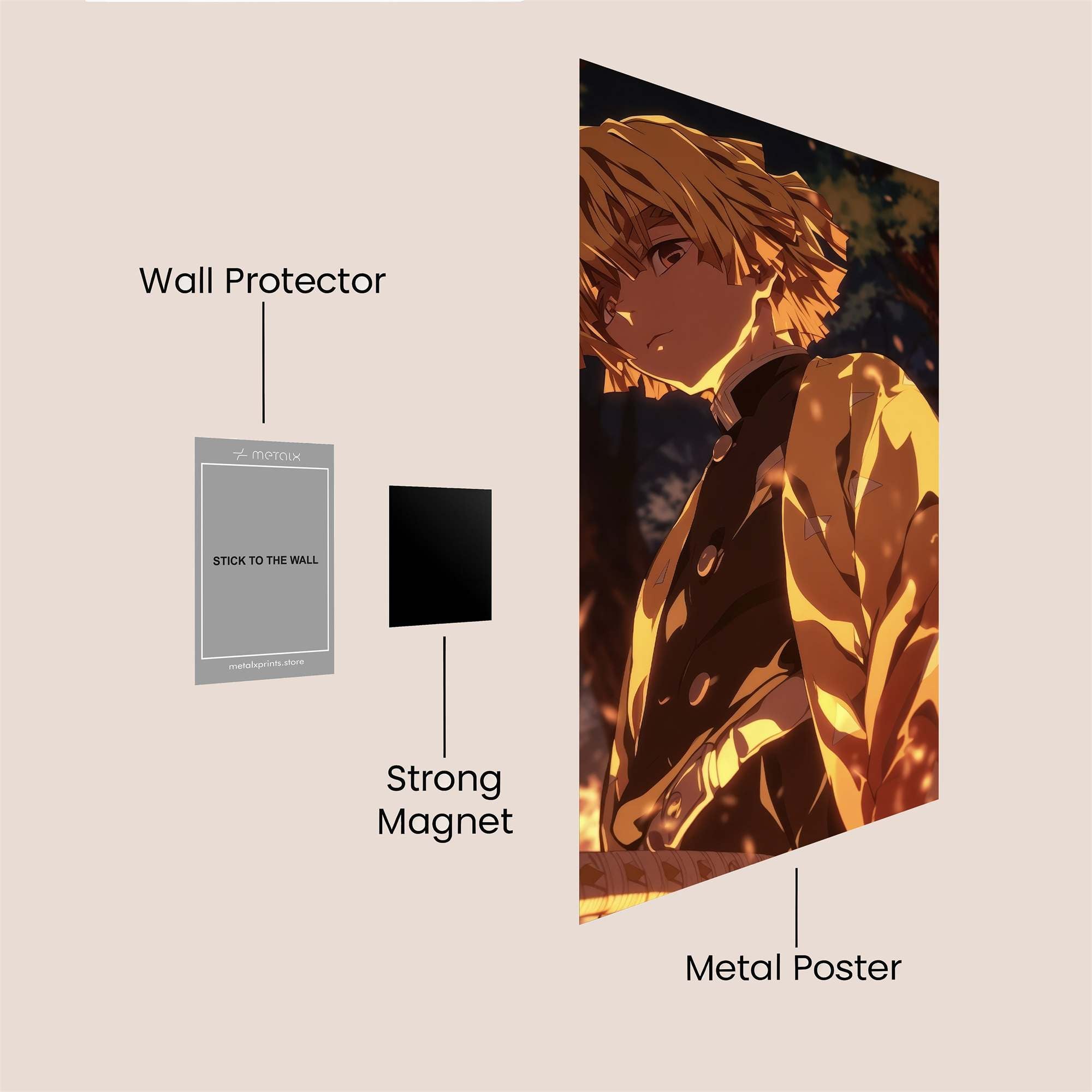 Zenitsu Fierce Safe Wall Magnetic / M