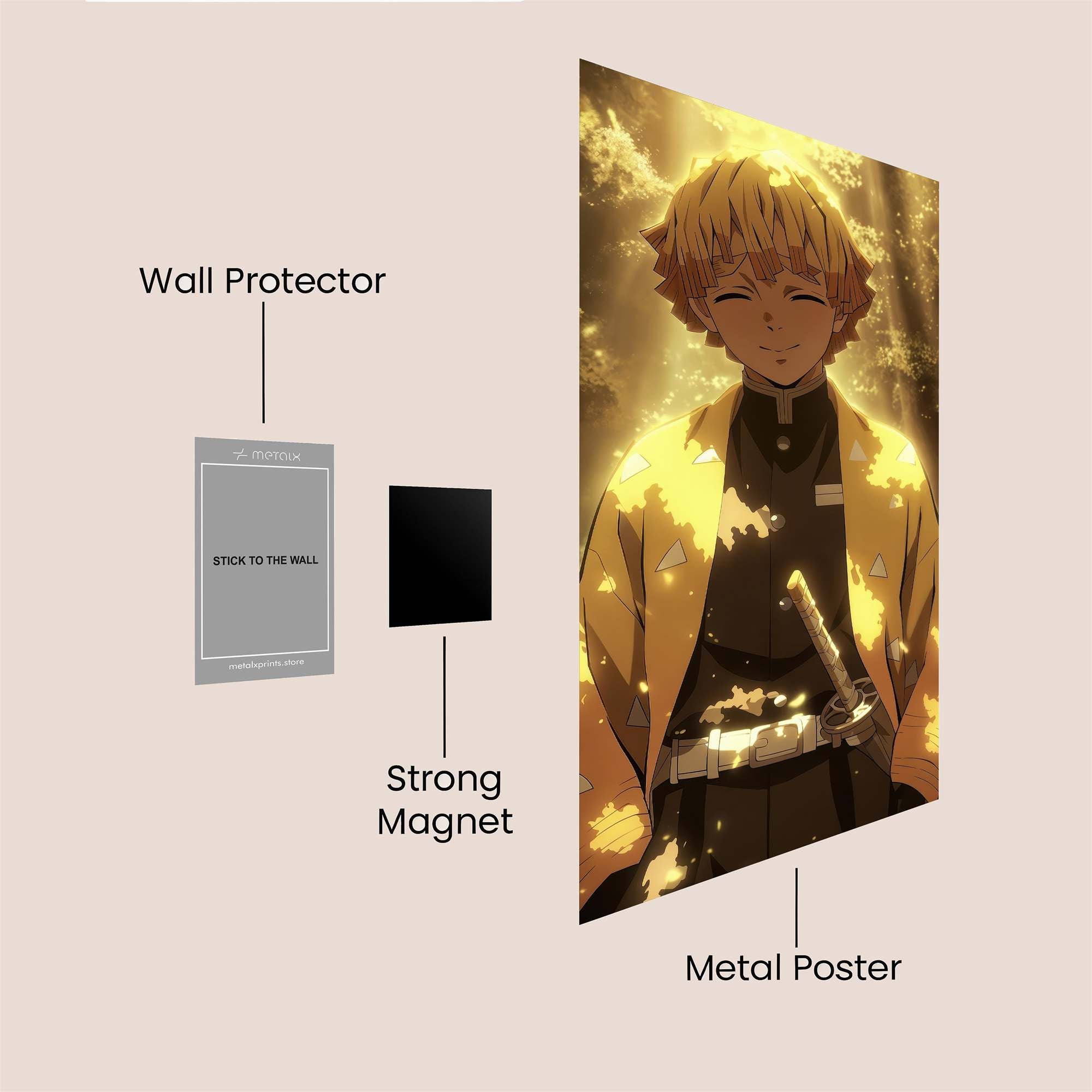 Zenitsu Radiant Safe Wall Magnetic / M