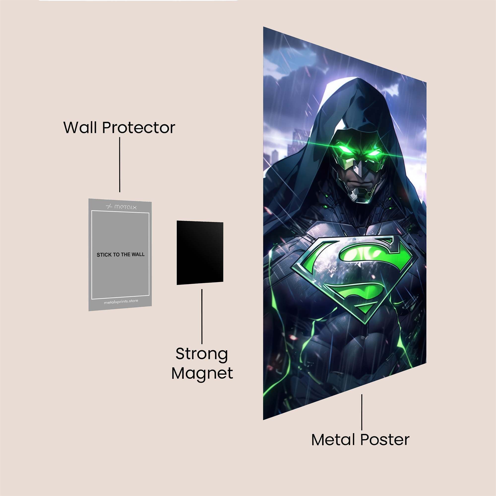 Superman Sinister Safe Wall Magnetic / M