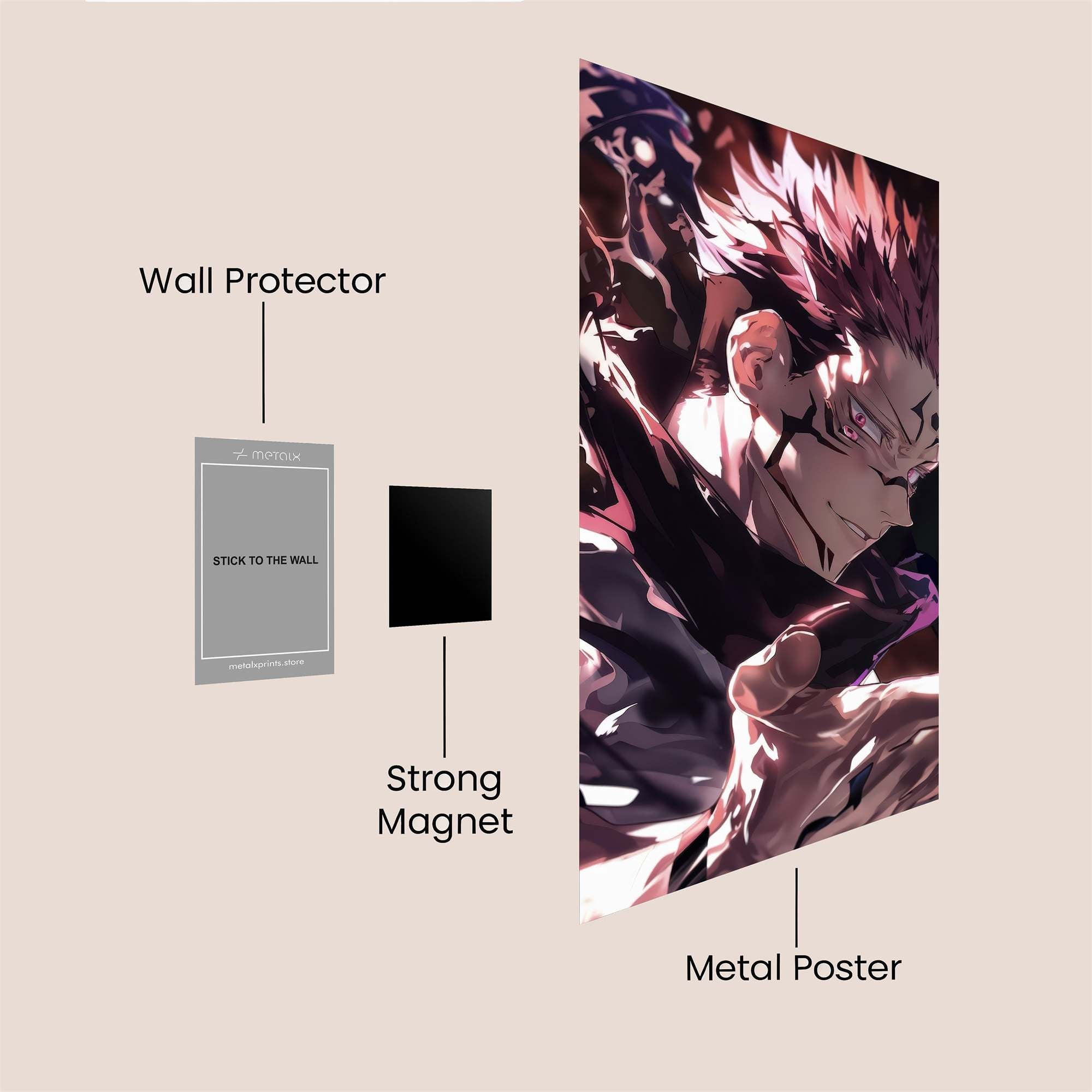 Sukuna Fierce Safe Wall Magnetic / M