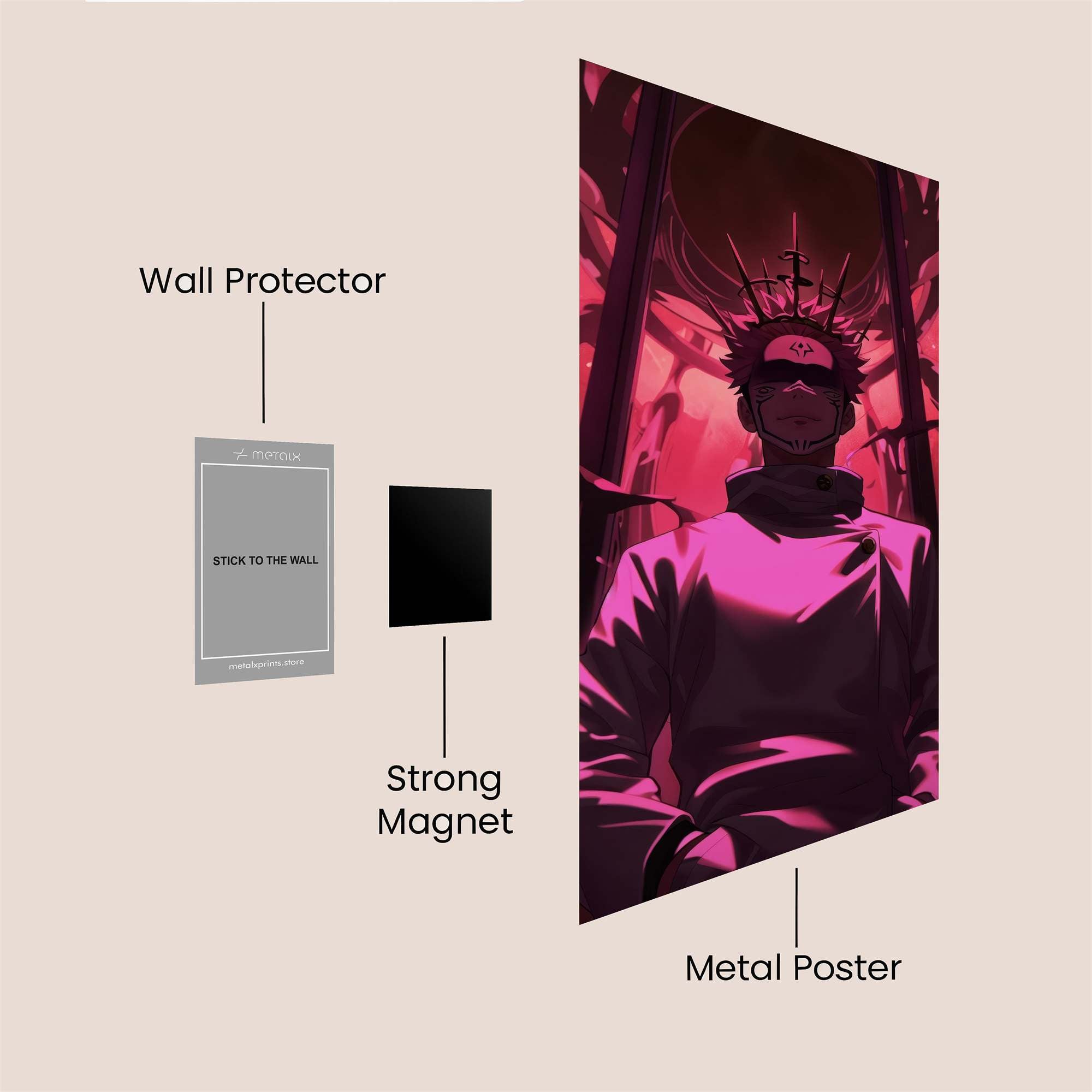 Gojo Sinister Safe Wall Magnetic / M