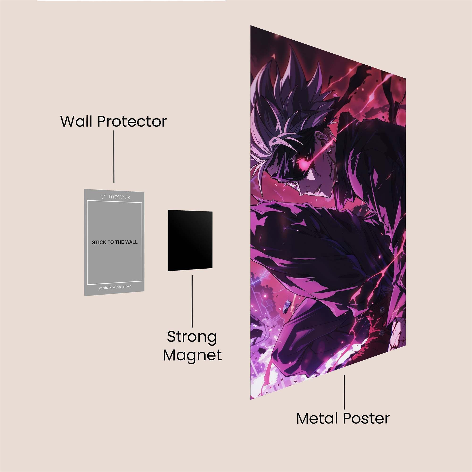 Silver Rage Safe Wall Magnetic / M