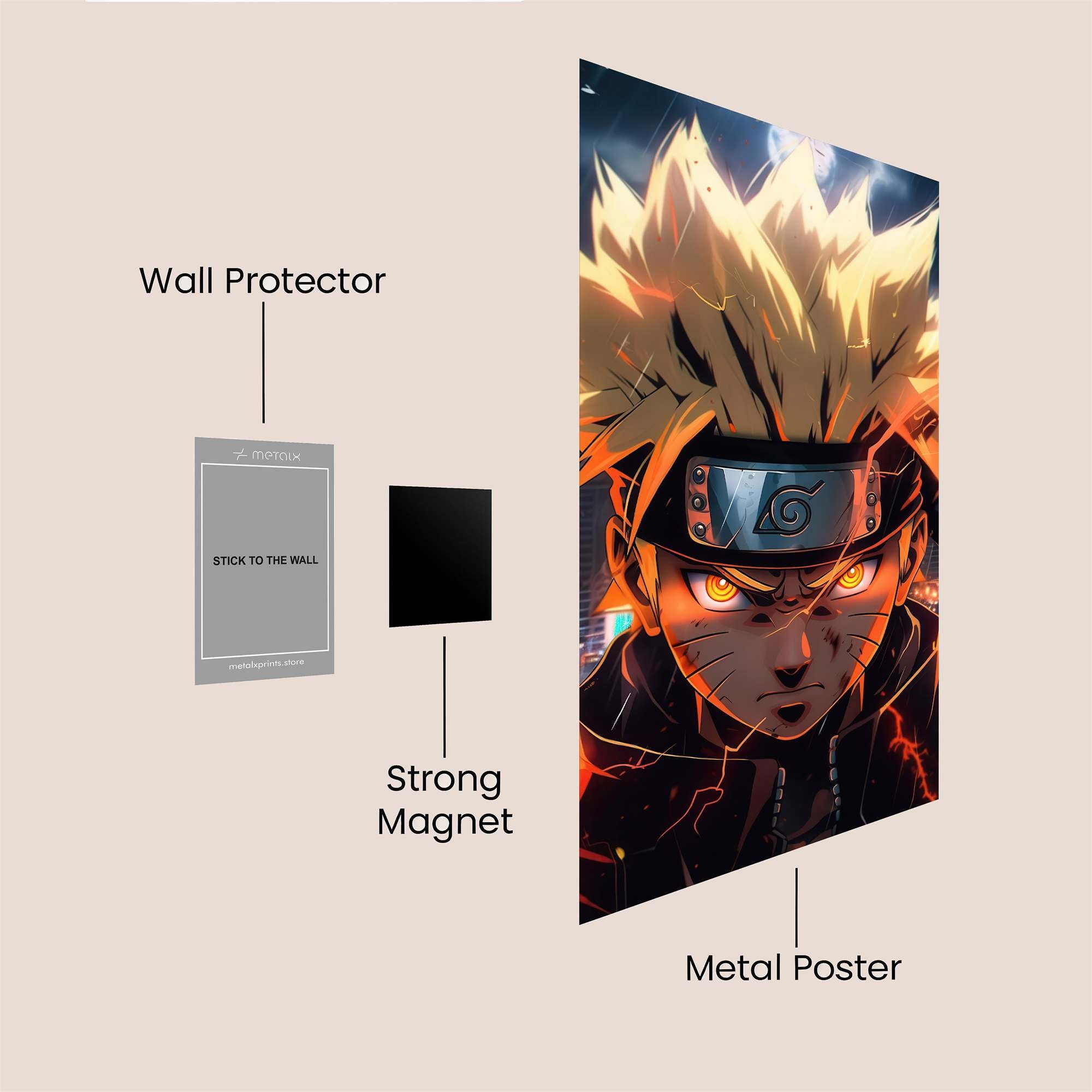 Naruto Intense Safe Wall Magnetic / M