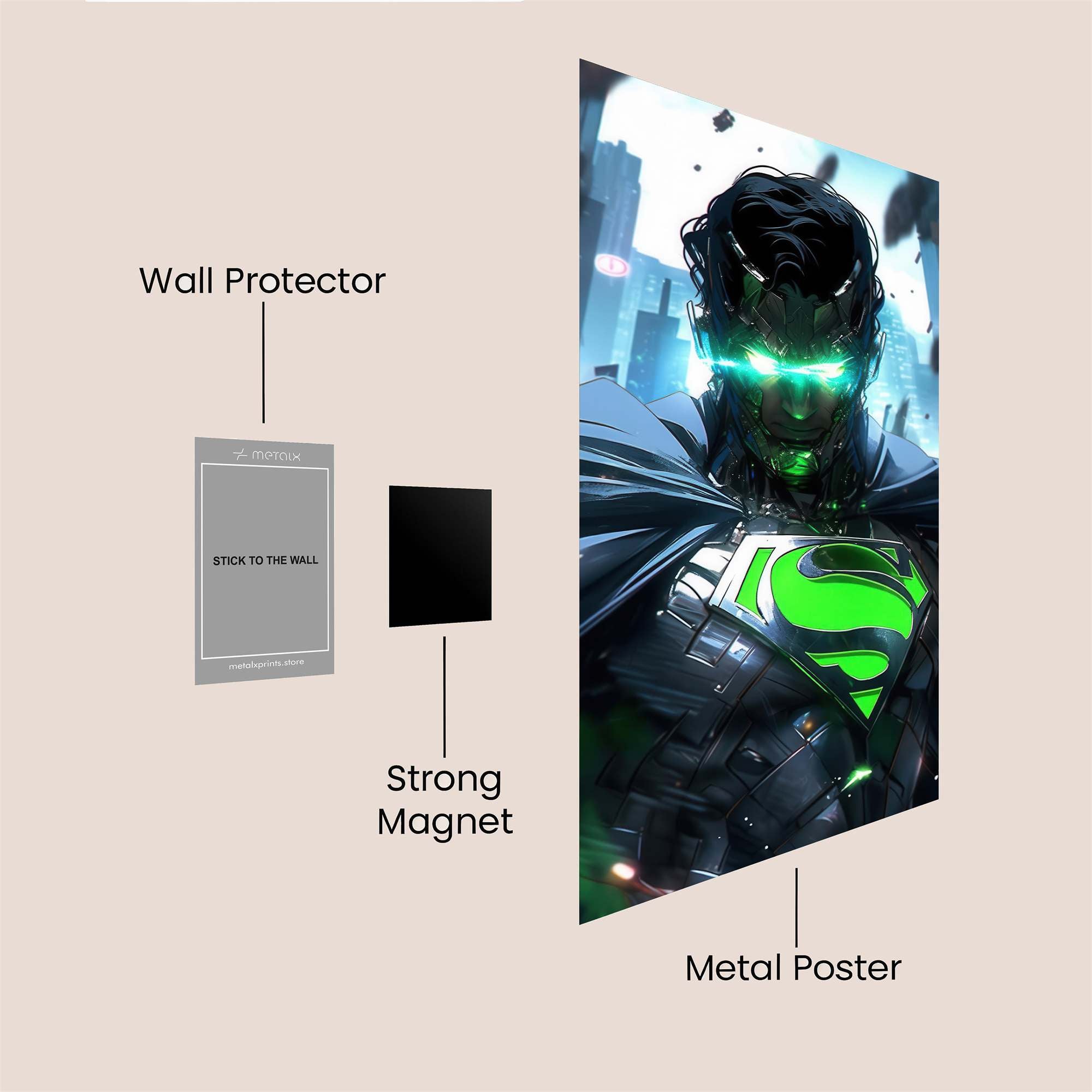 Cyborg Sentinel Safe Wall Magnetic / M