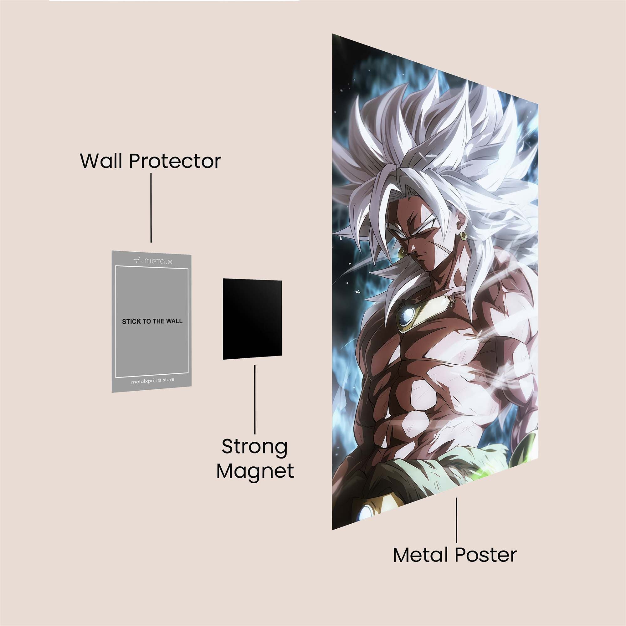 Broly Radiant Safe Wall Magnetic / M
