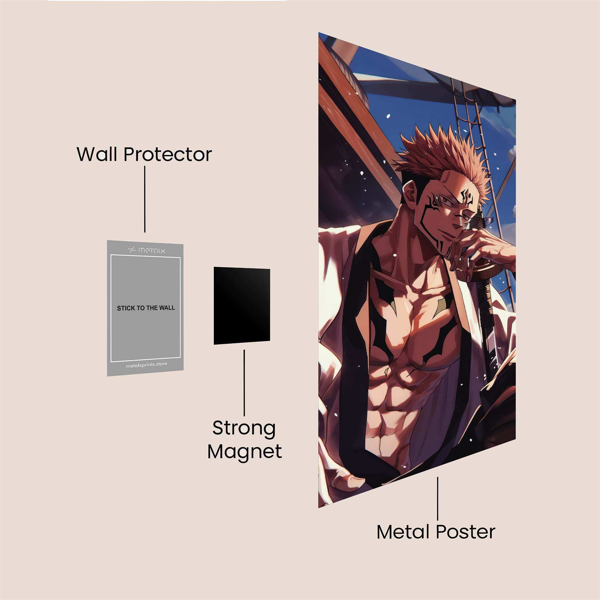 Swordsman Serenity Safe Wall Magnetic / M