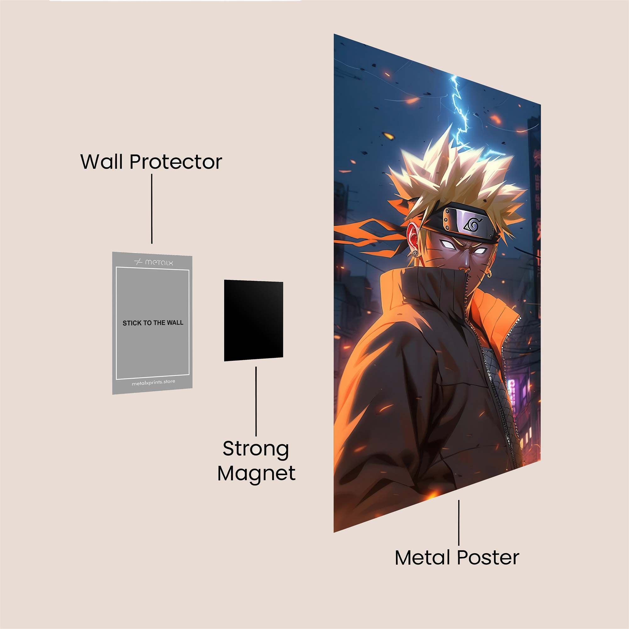 Naruto Fierce Safe Wall Magnetic / M
