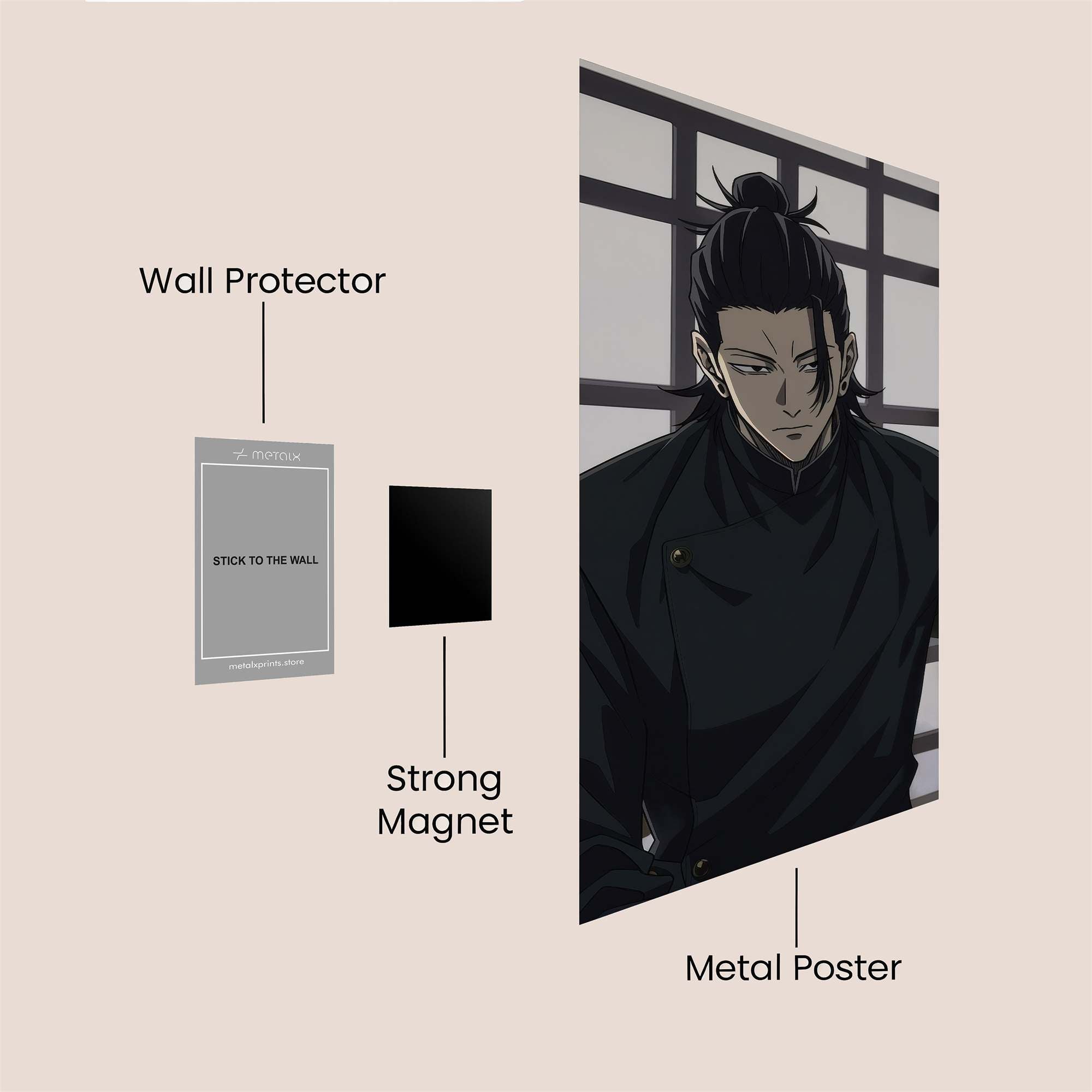 Sukuna Somber Safe Wall Magnetic / M