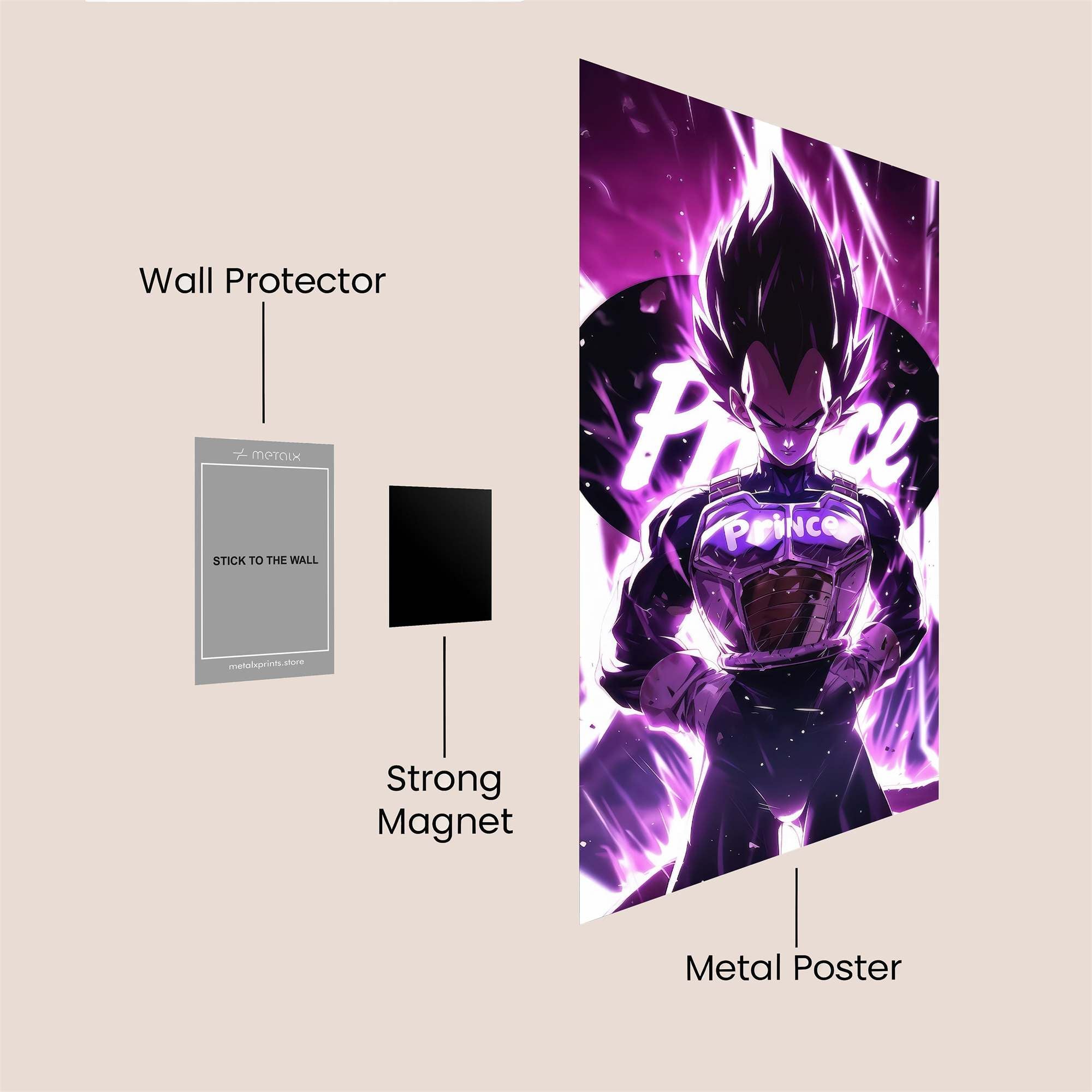 Prince Majestic Safe Wall Magnetic / M