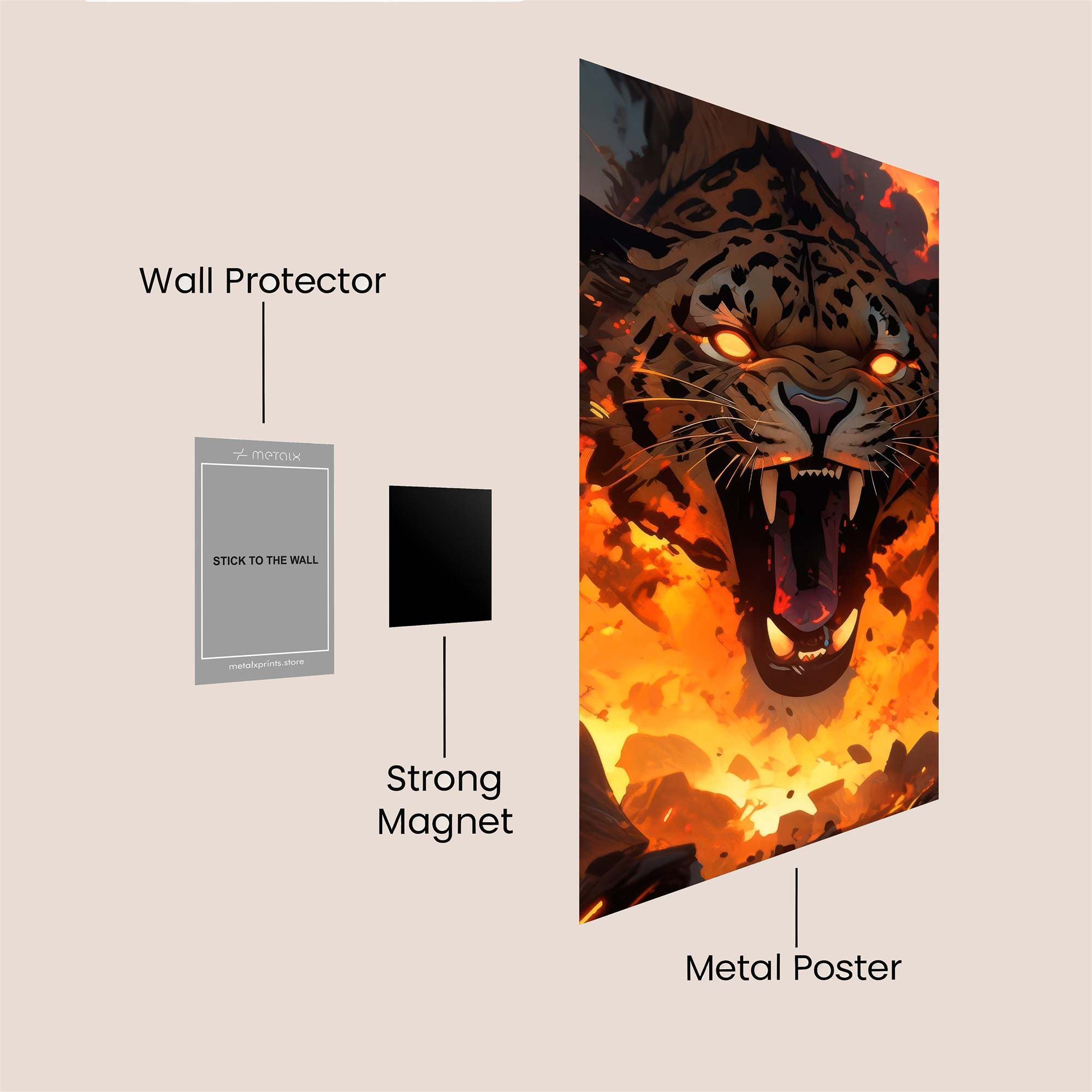 Inferno Roar Safe Wall Magnetic / M