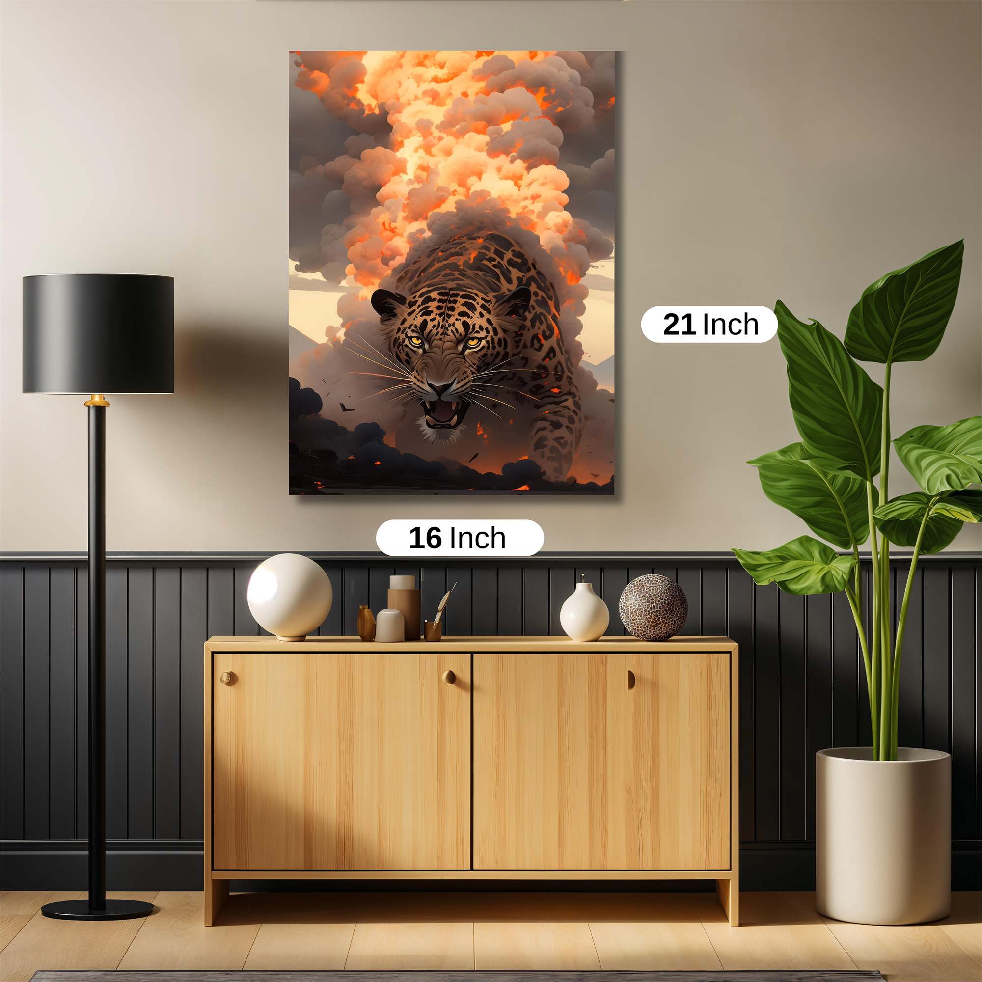 Leopard Blaze Safe Wall Magnetic / M
