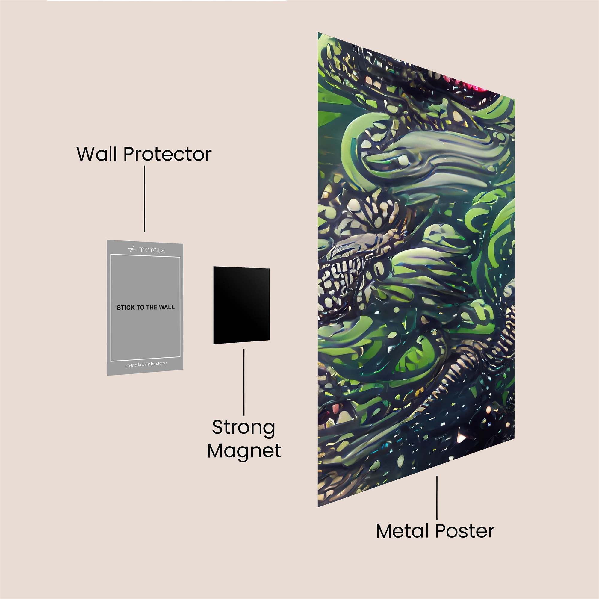 Serpent Dreamscape Safe Wall Magnetic / M