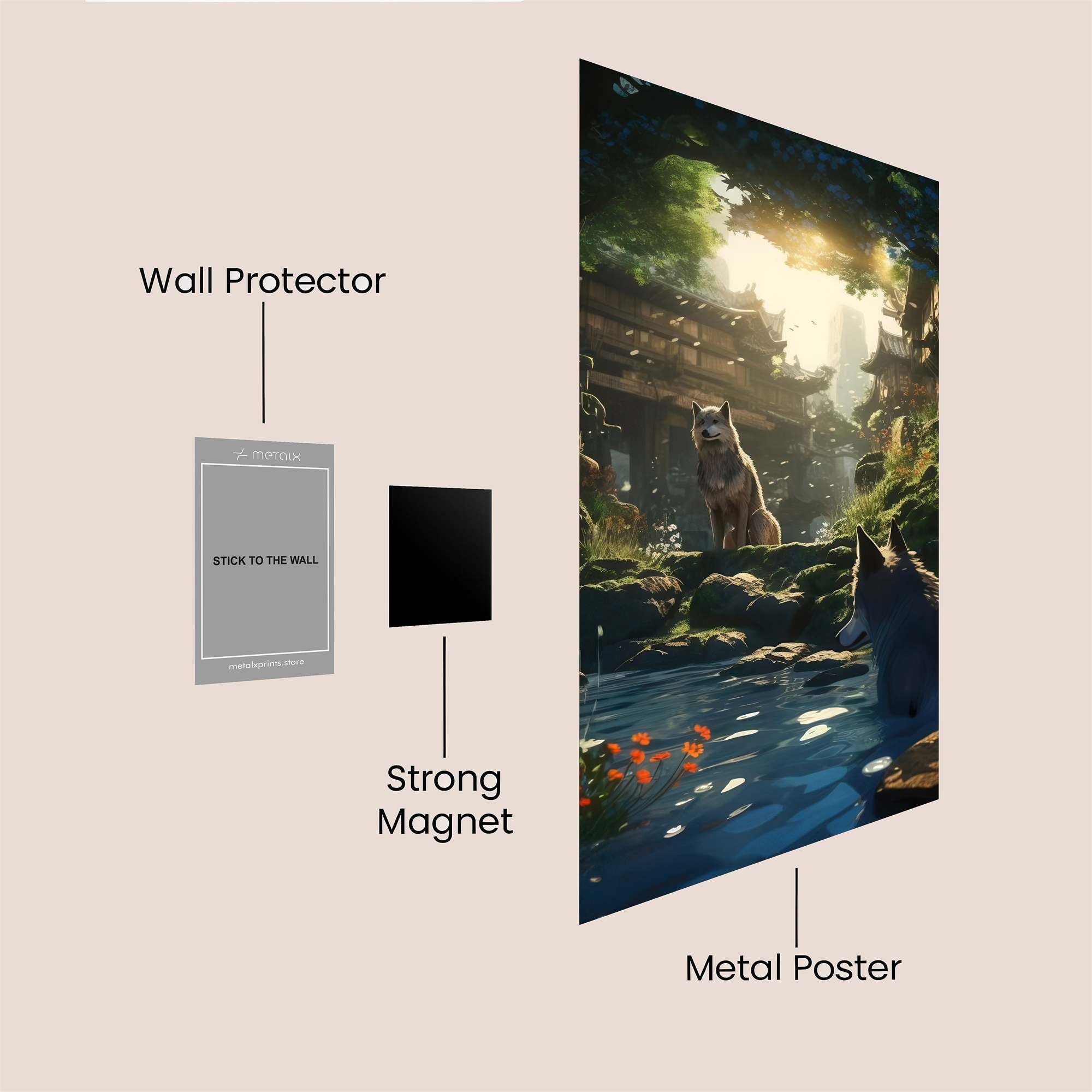 Wolf Harmony Safe Wall Magnetic / M