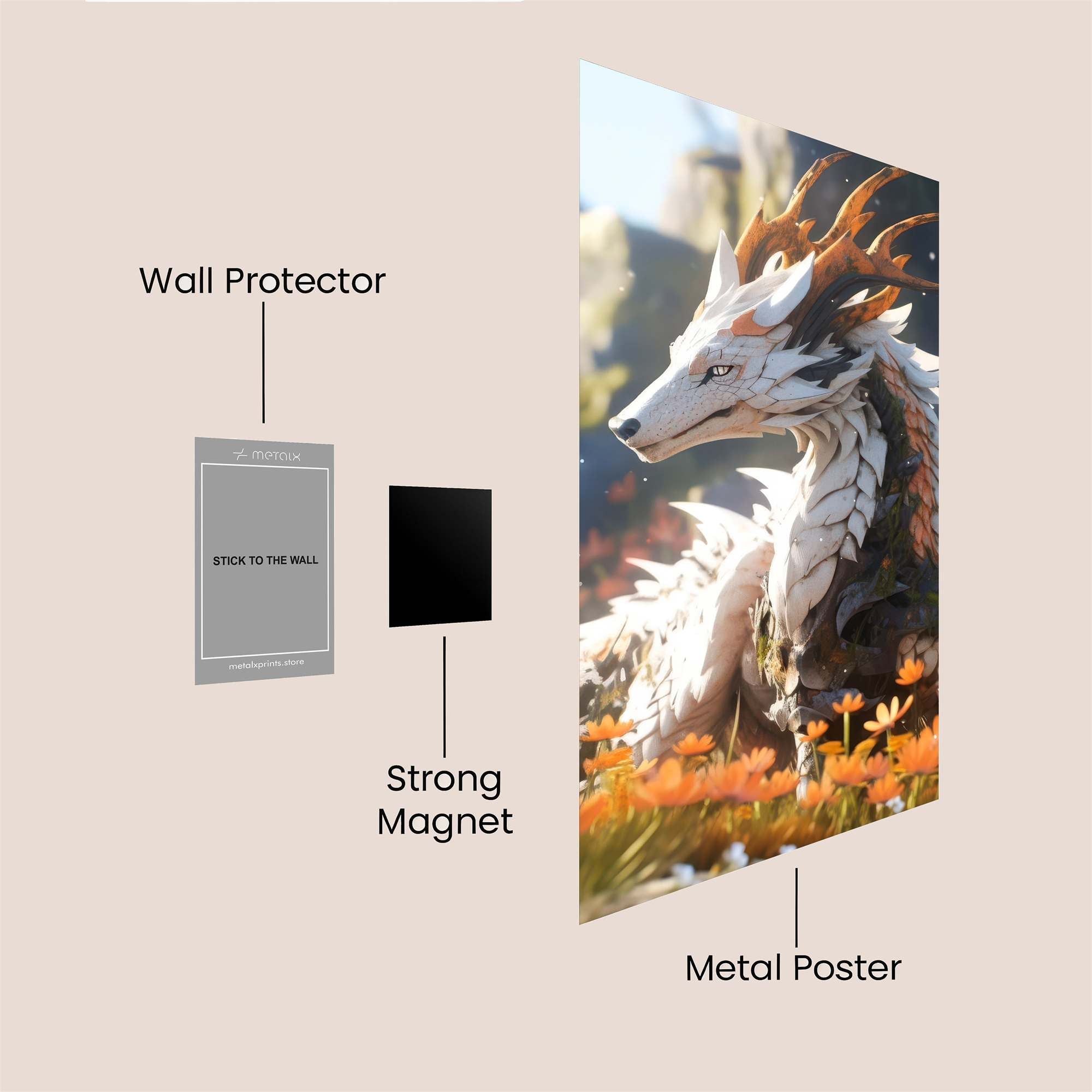 Draconic Serenity Safe Wall Magnetic / M