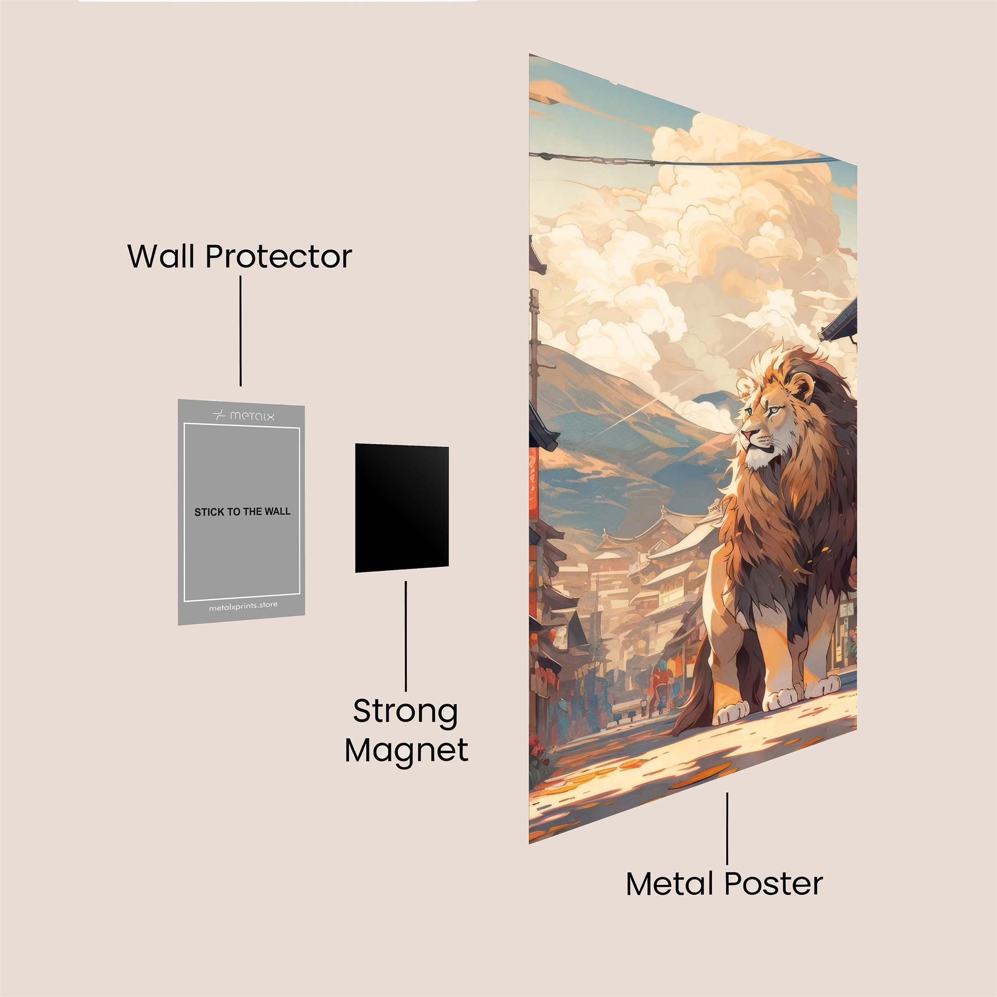 Lion Serenity Safe Wall Magnetic / M