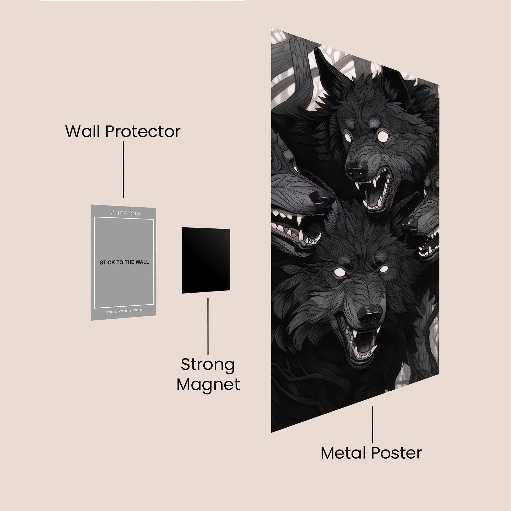 Lunar Howl Safe Wall Magnetic / M