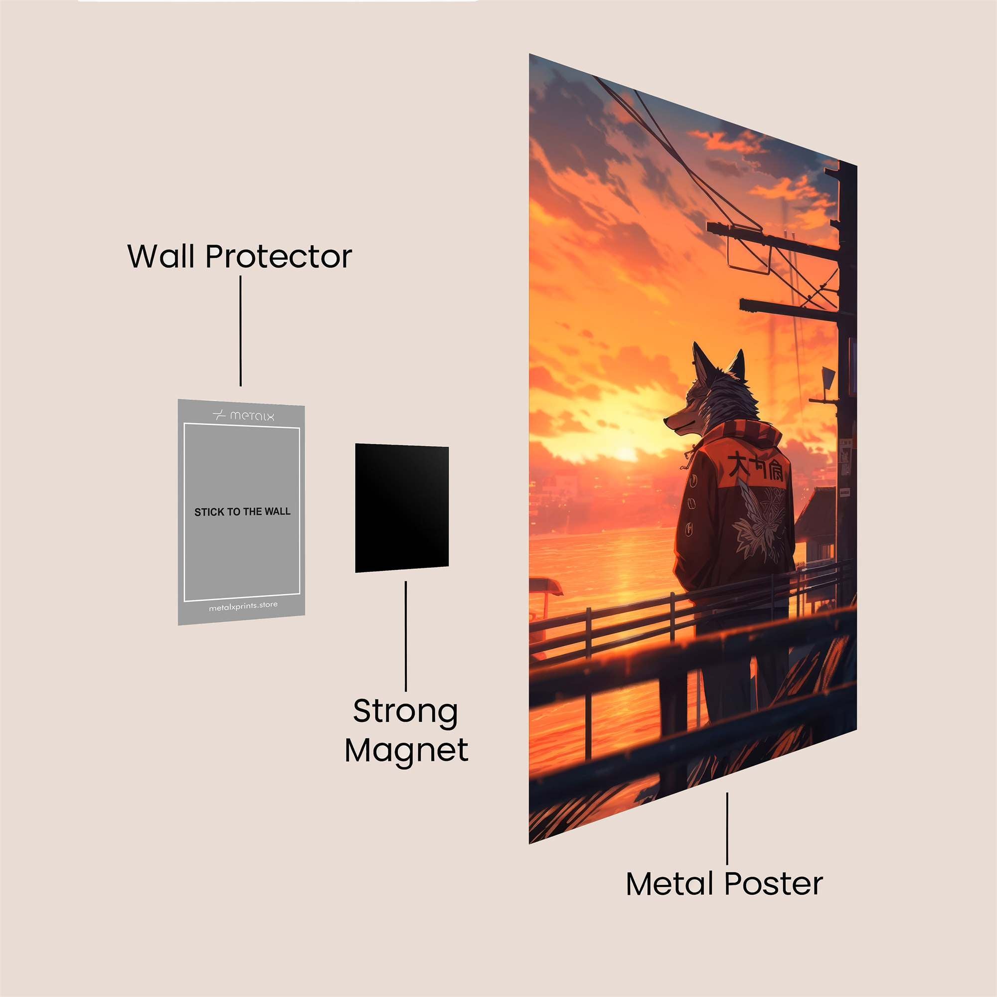 Lupine Reverie Safe Wall Magnetic / M