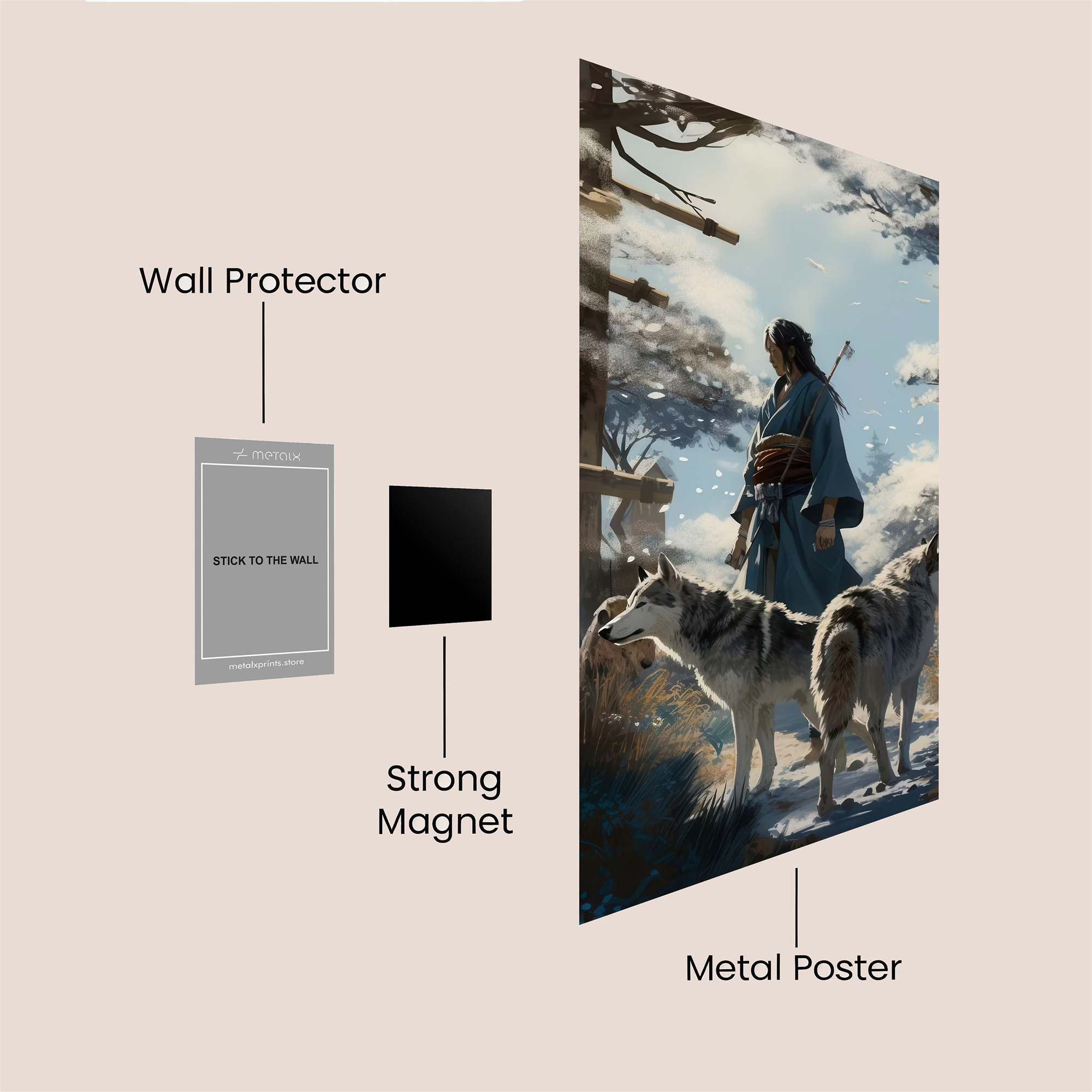 Samurai Serenity Safe Wall Magnetic / M