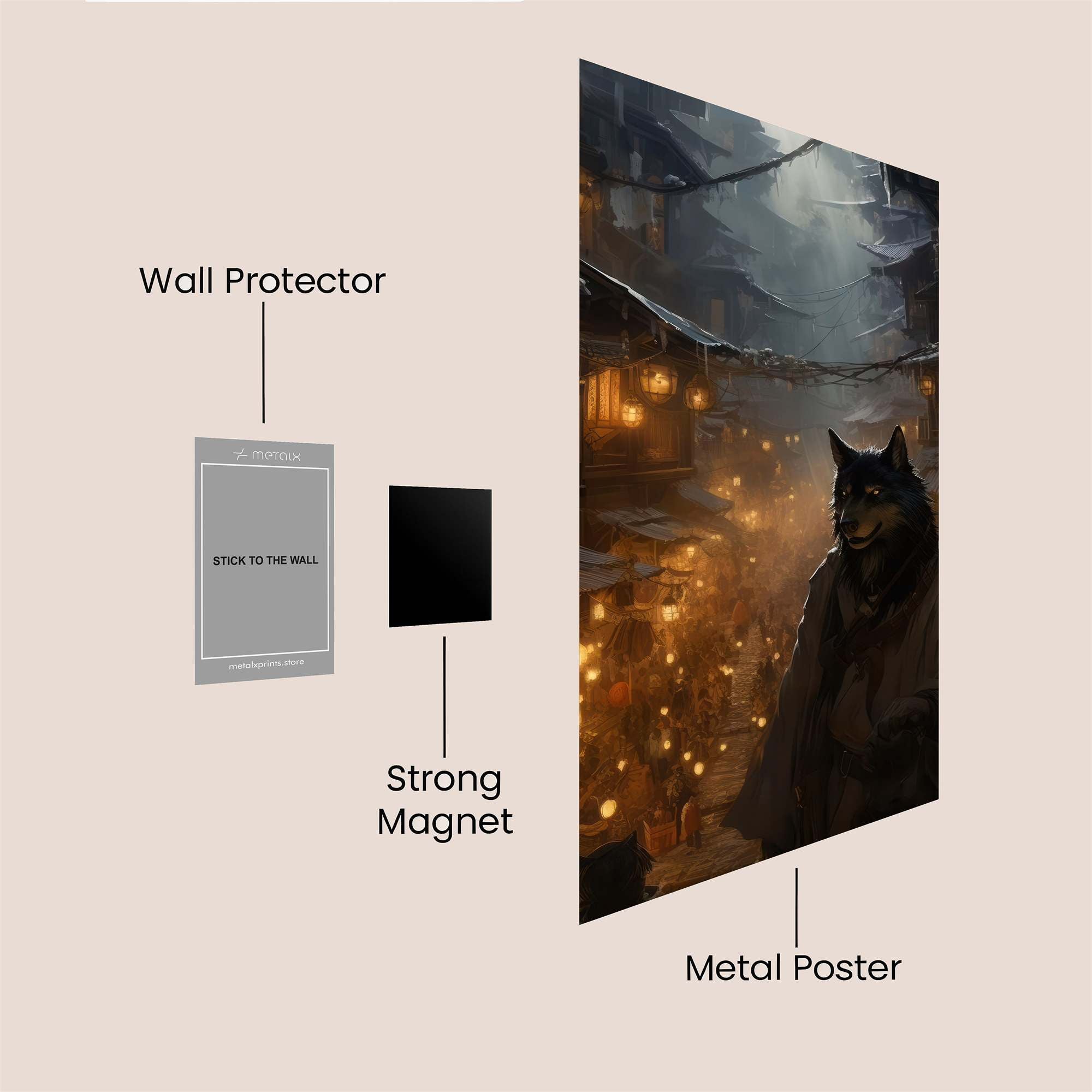 Lunar Reverie Safe Wall Magnetic / M