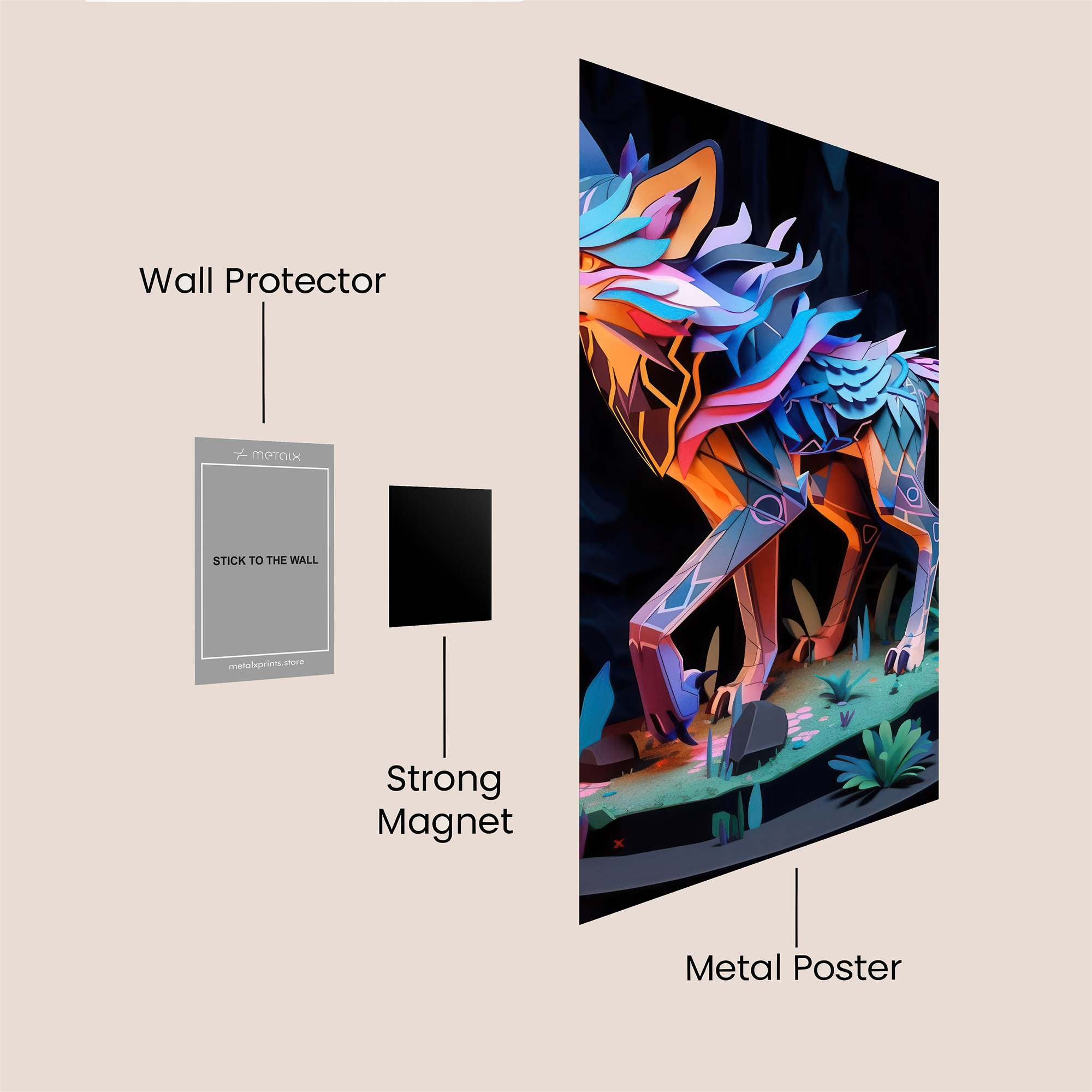 Vibrant Majesty Safe Wall Magnetic / M