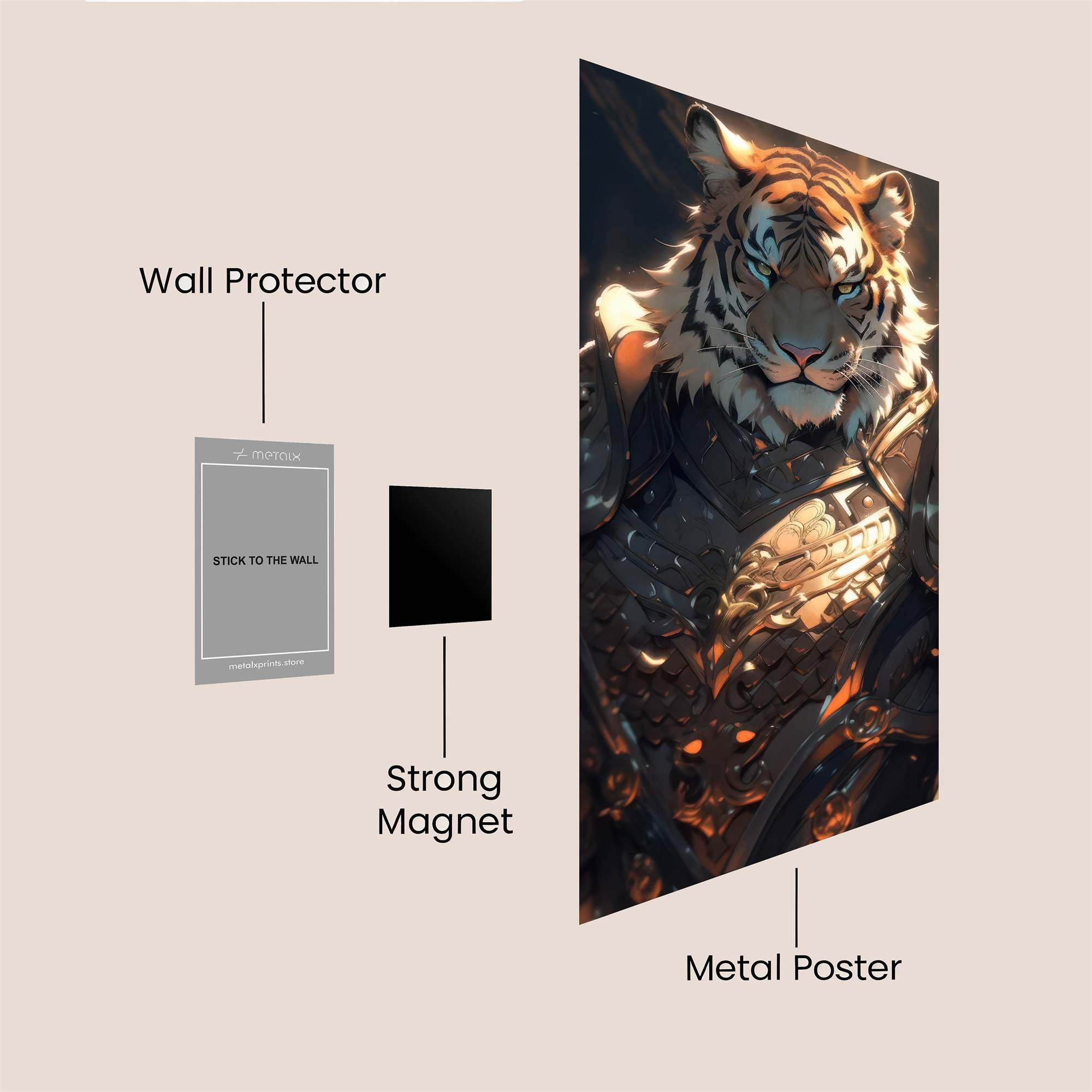 Tiger Majesty Safe Wall Magnetic / M