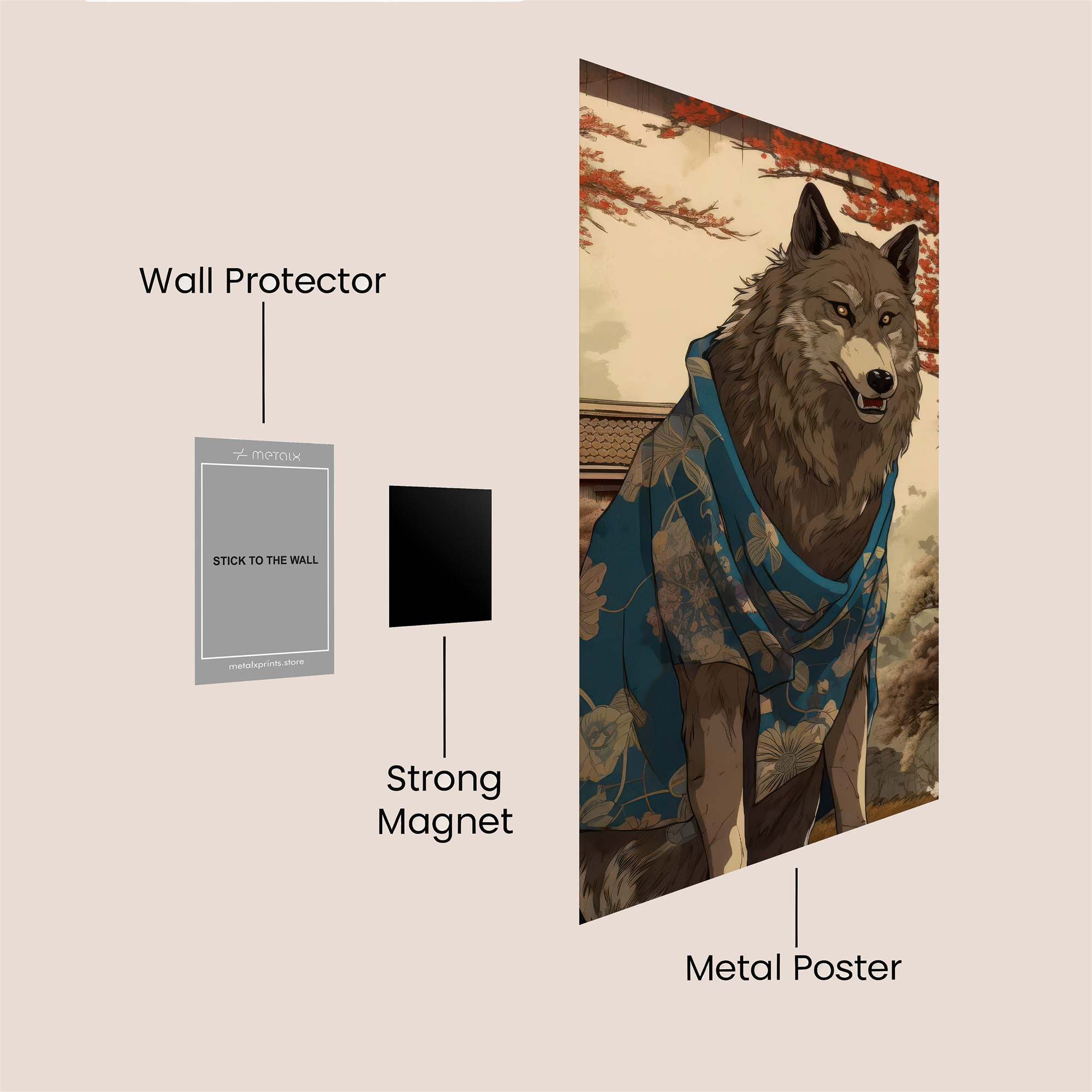 Stylish Lupine Safe Wall Magnetic / M