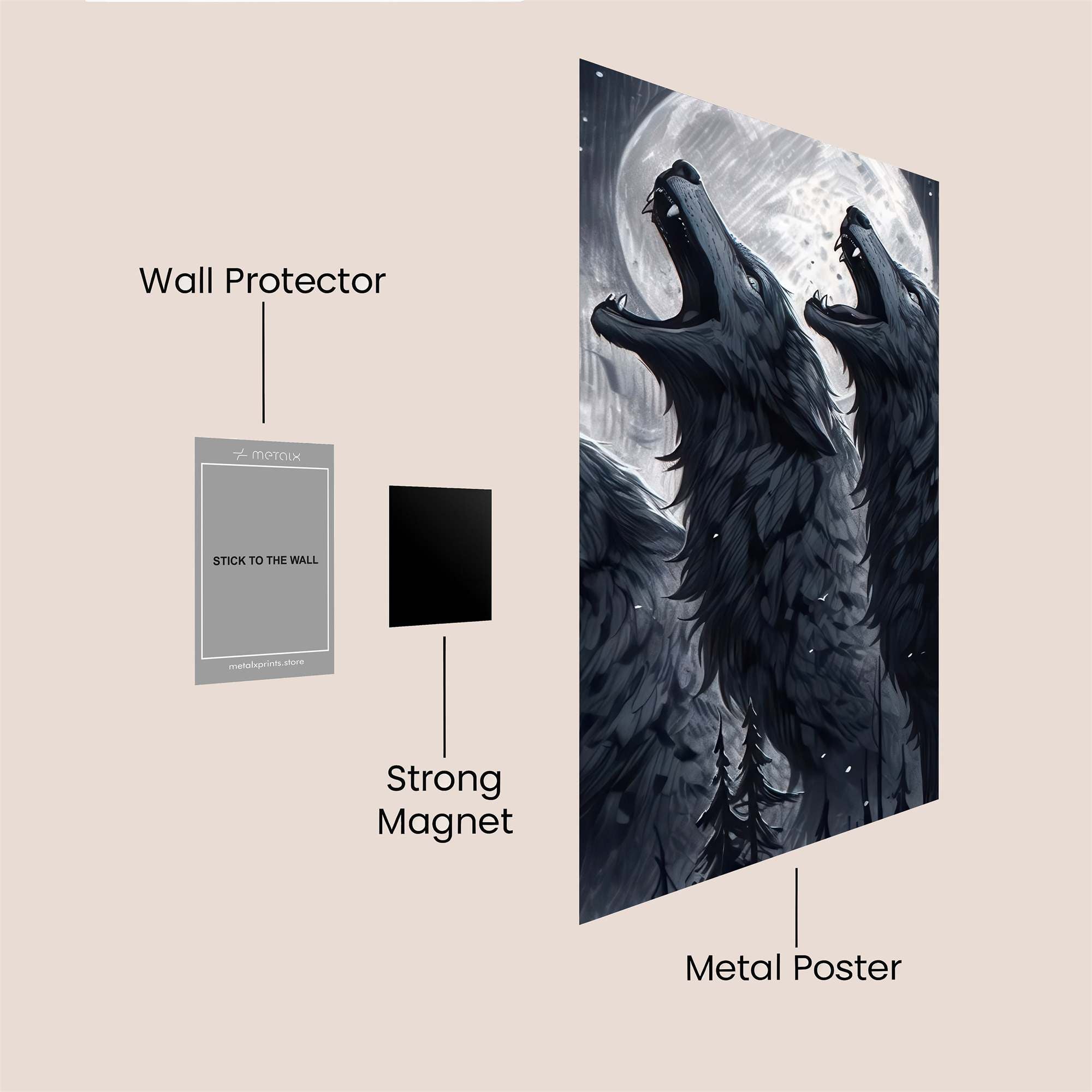 Lunar Howl Safe Wall Magnetic / M