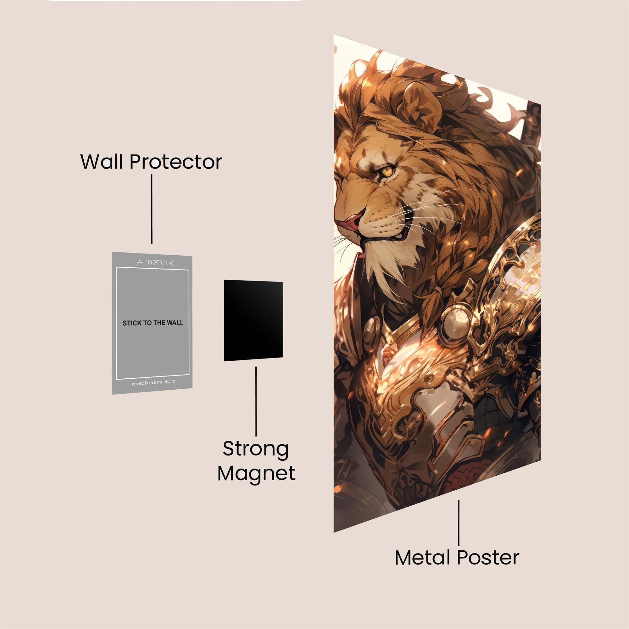 Lion Majesty Safe Wall Magnetic / M