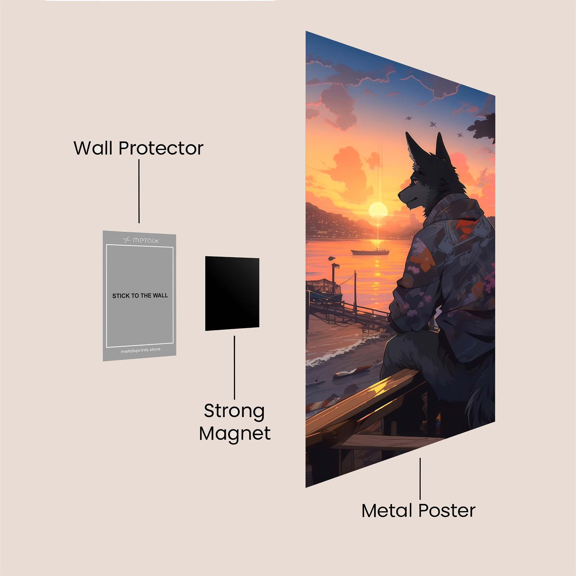 Canine Serenity Safe Wall Magnetic / M