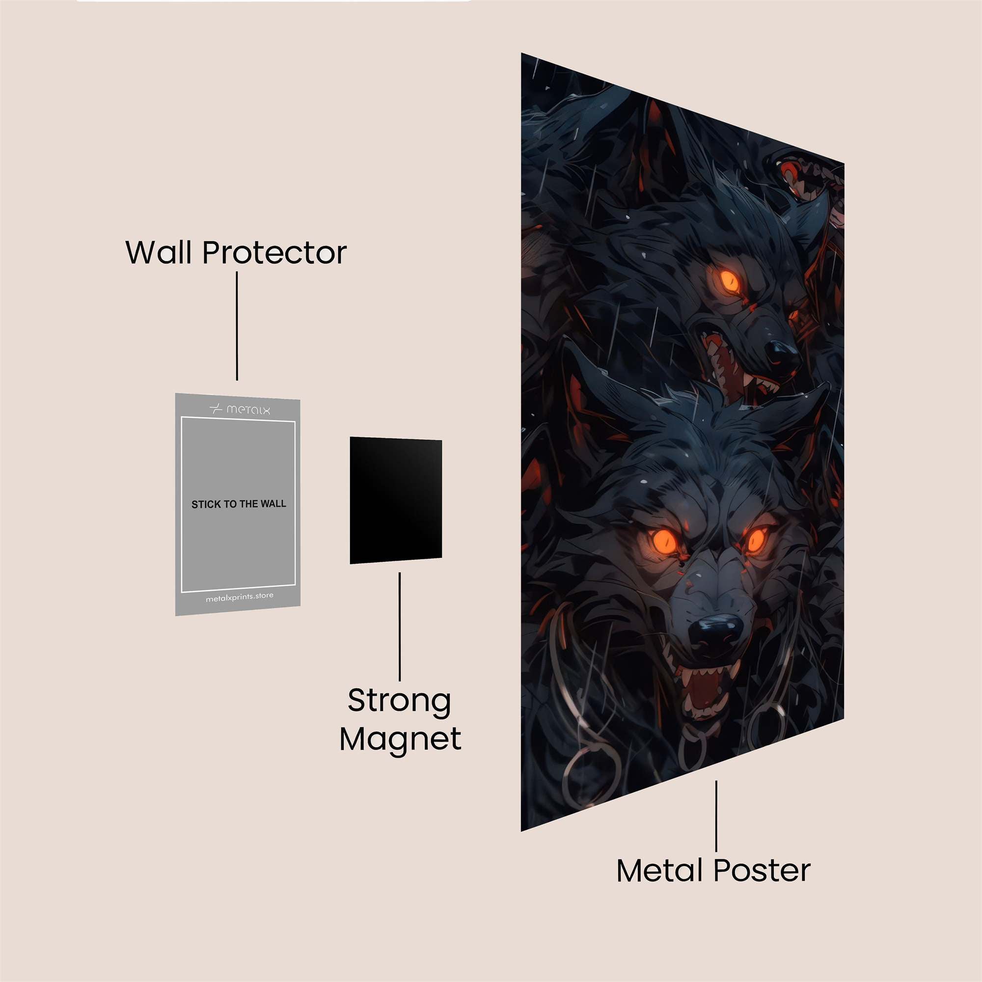 Wolves Intensity Safe Wall Magnetic / M