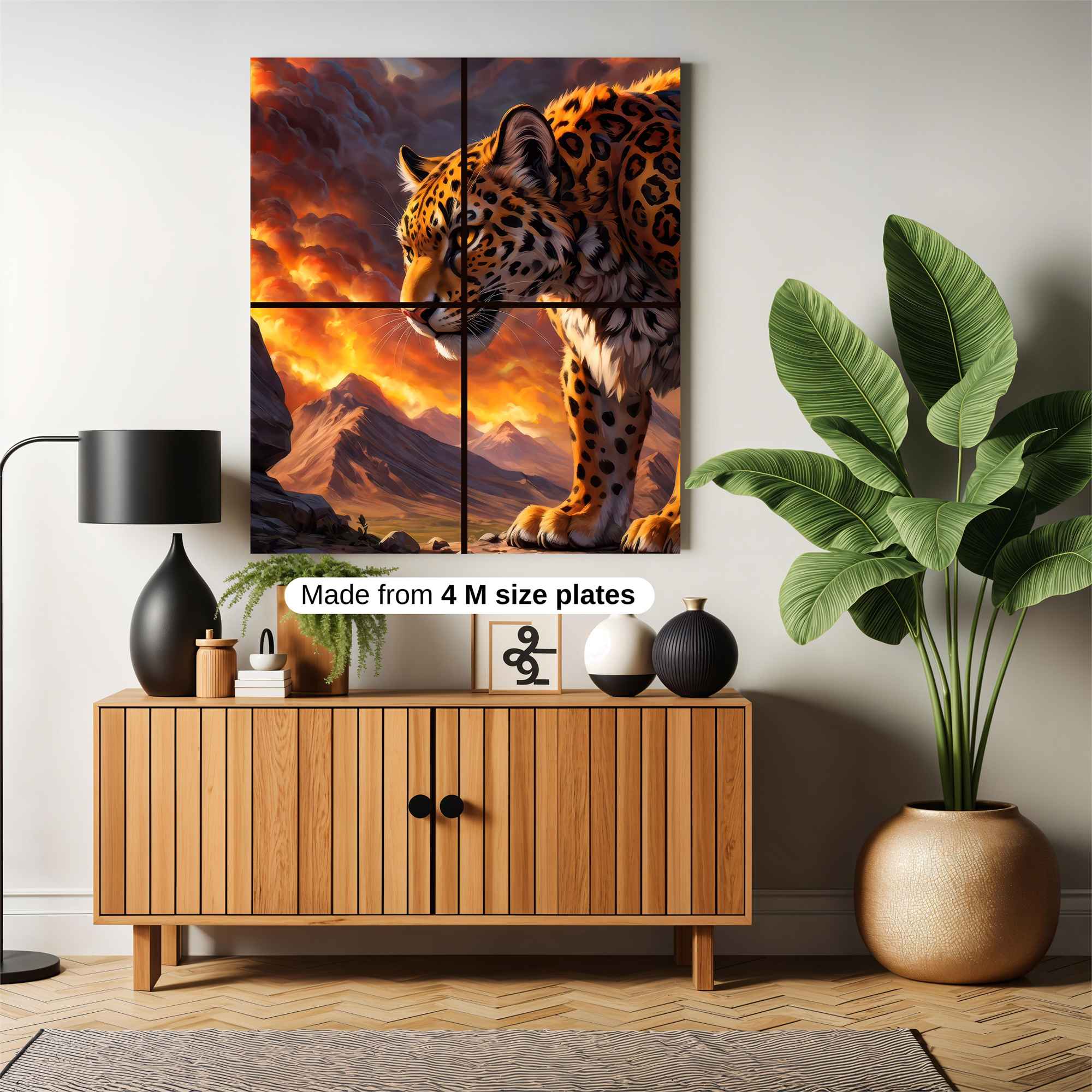 Leopard Inferno Safe Wall Magnetic / M