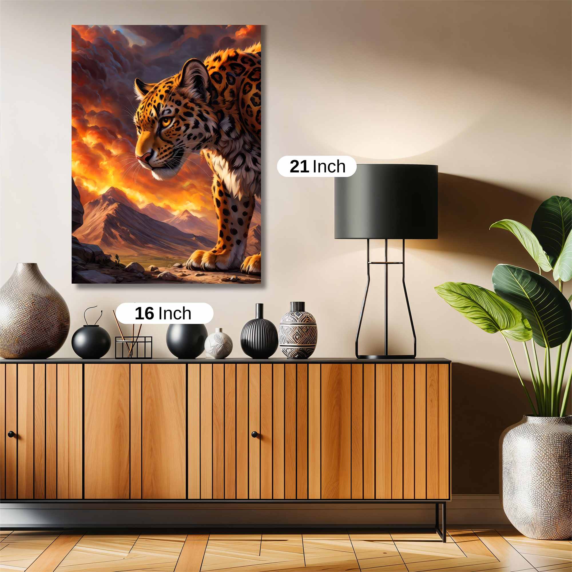 Leopard Inferno Safe Wall Magnetic / M