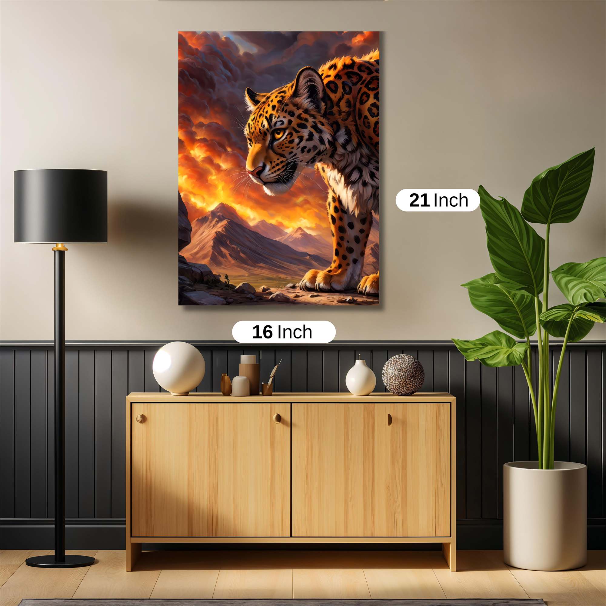 Leopard Inferno Safe Wall Magnetic / M