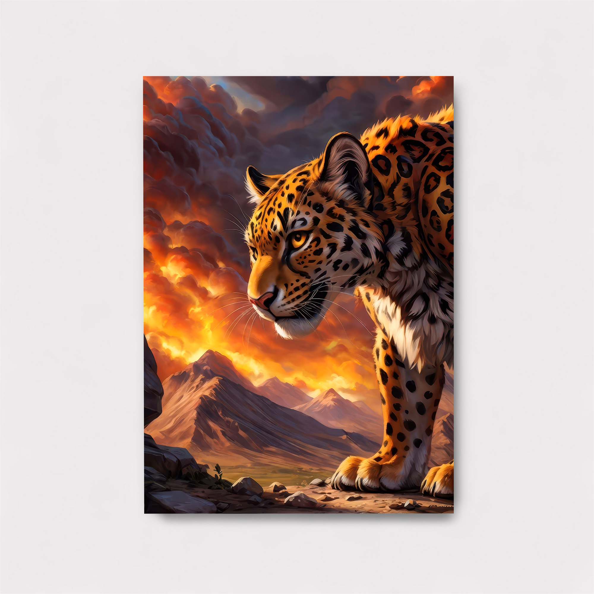 Leopard Inferno Safe Wall Magnetic / M
