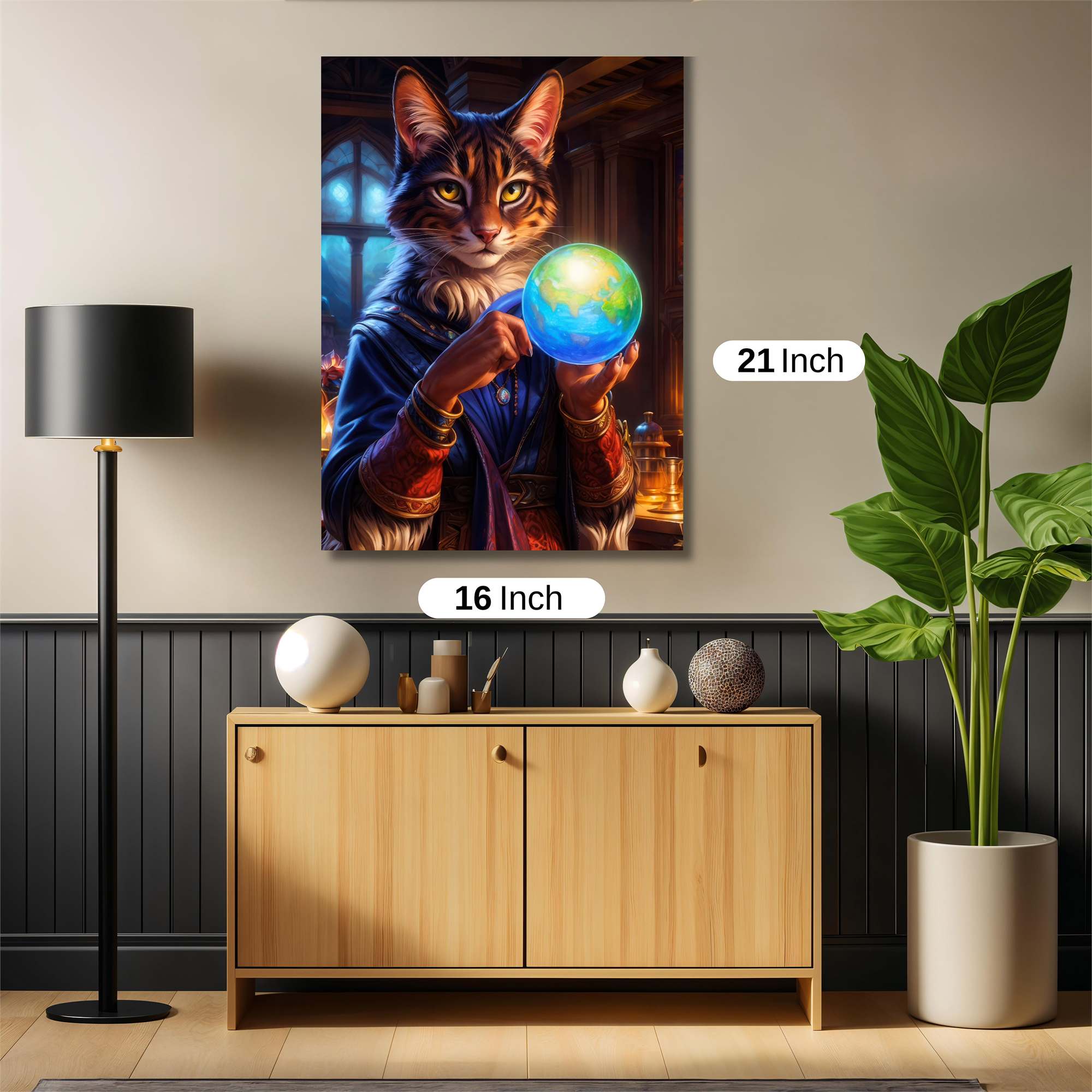 Feline Enigma Safe Wall Magnetic / M