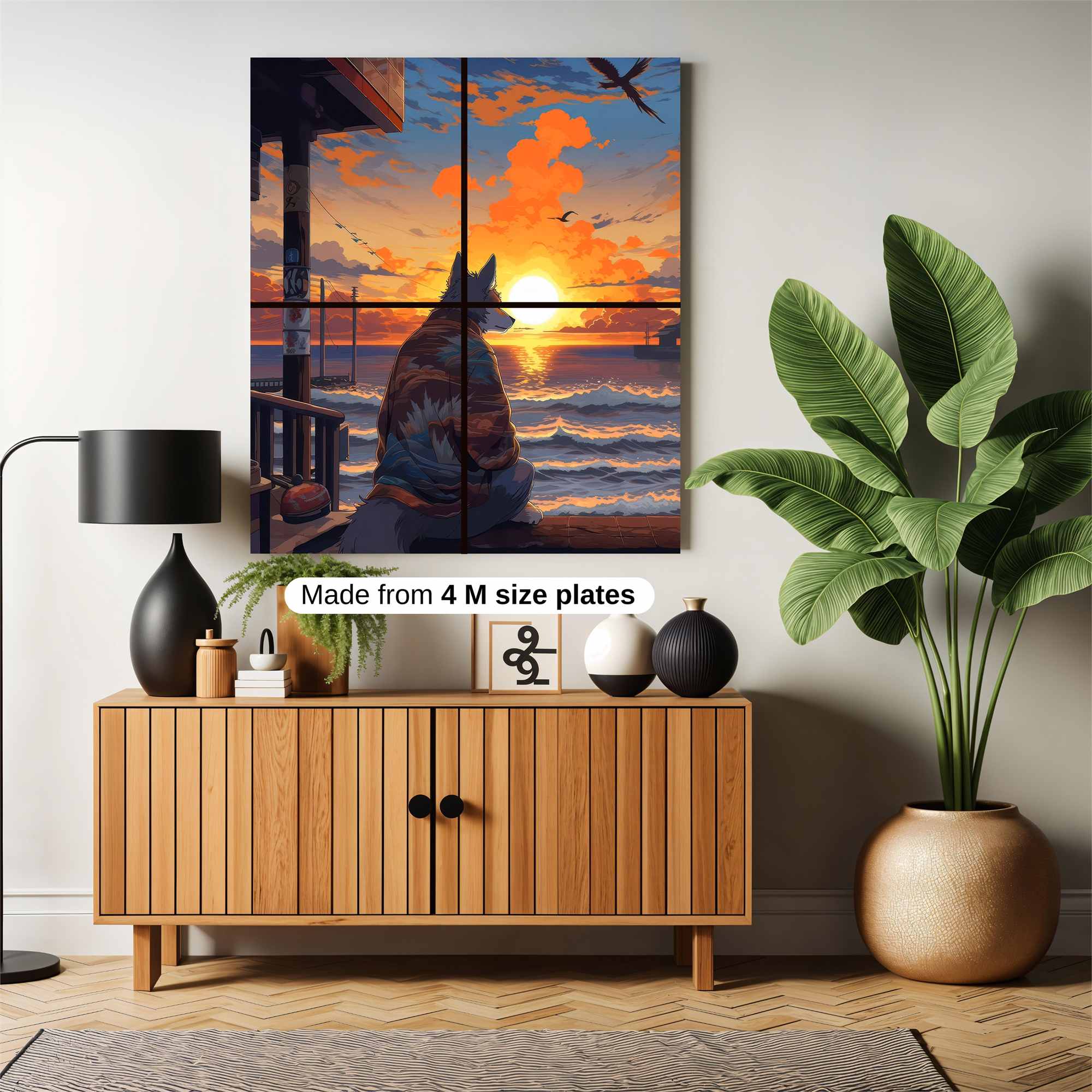 Wistful Waves Safe Wall Magnetic / M